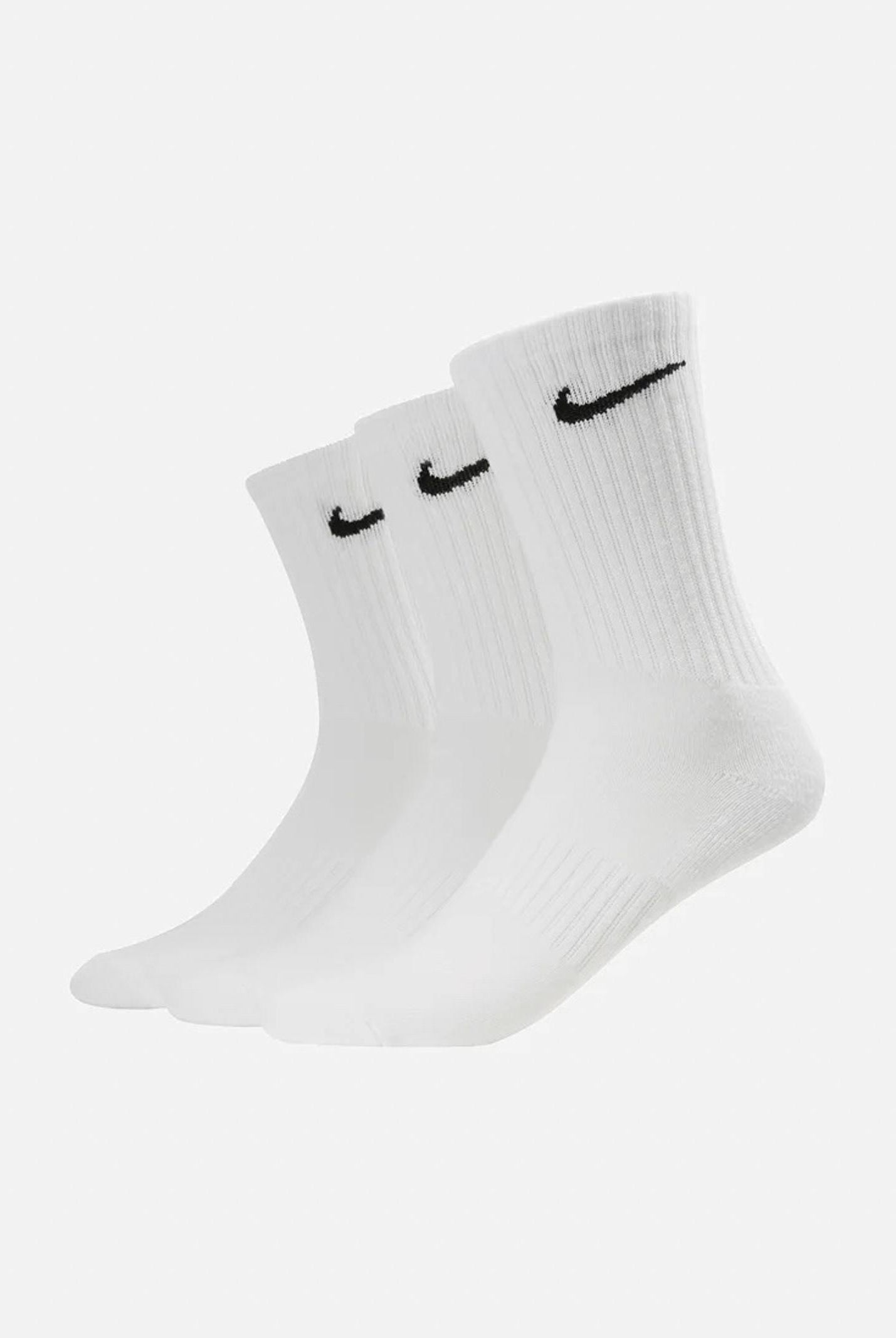 NIKE Calzini (3 paia) bianchi per uomo e donna con logo SX7676 100 NIKE