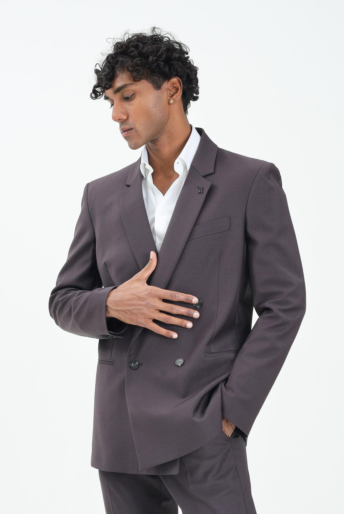 PATRIZIA PEPE Giacca doppiopetto color vino da uomo 5SR743A1WK B867 PATRIZIA PEPE