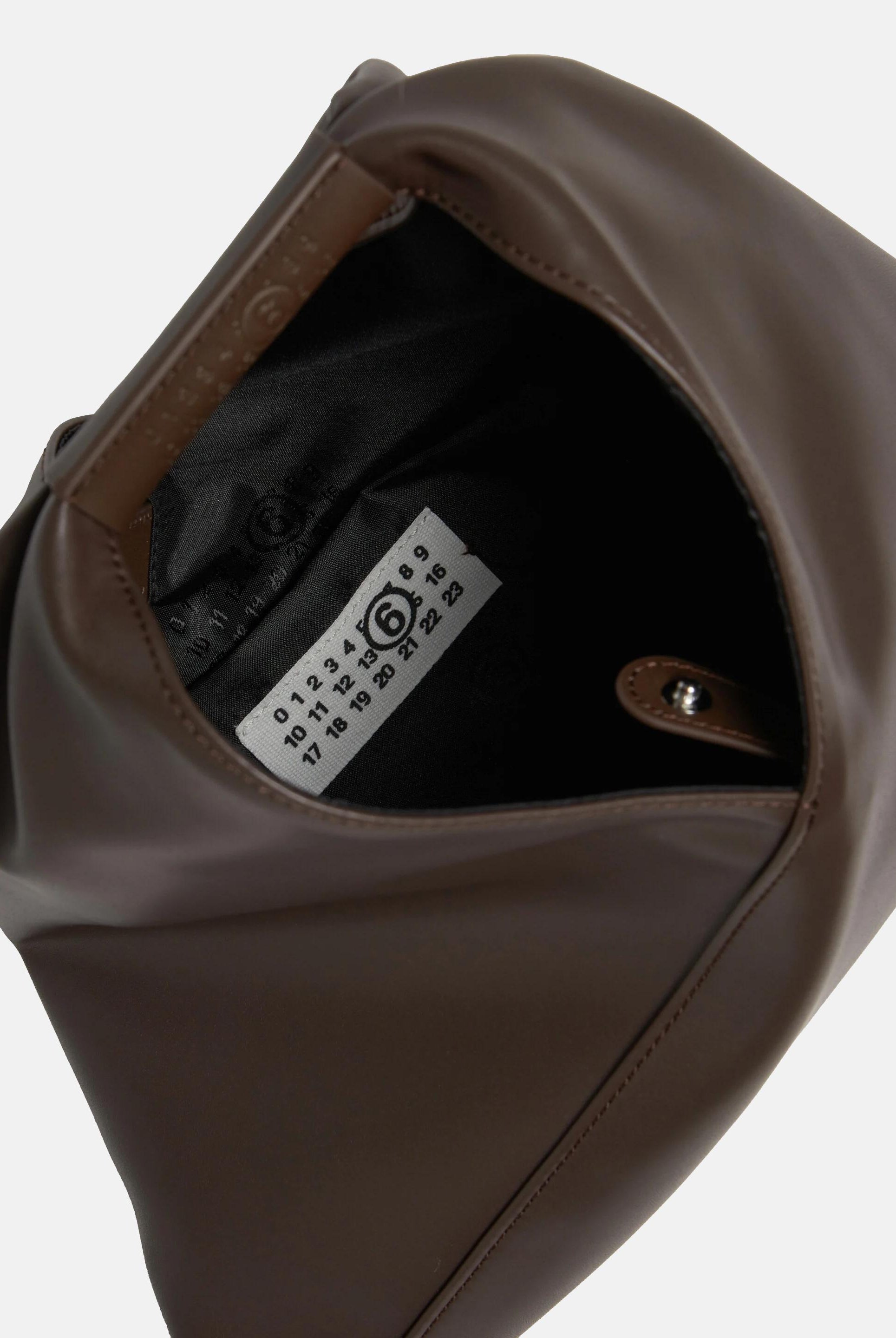 MAISON MARGIELA Borsa a mano Japanese Mini in tessuto spalmato marrone da donna M60606P4313 T2185 MAISON MARGIELA