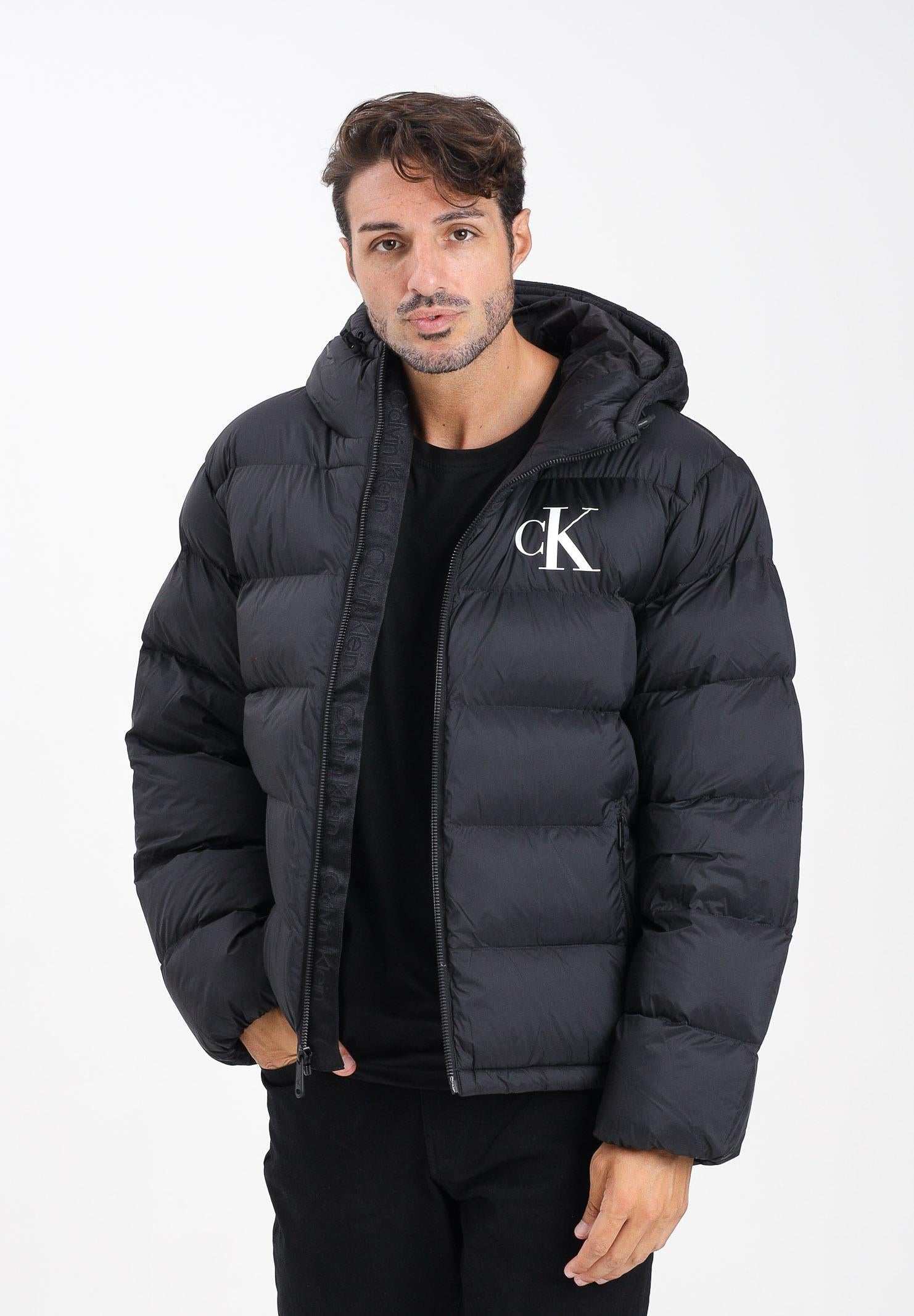 CALVIN KLEIN JEANS Piumino nero da uomo con logo LV04RD528GUB1 CALVIN KLEIN JEANS