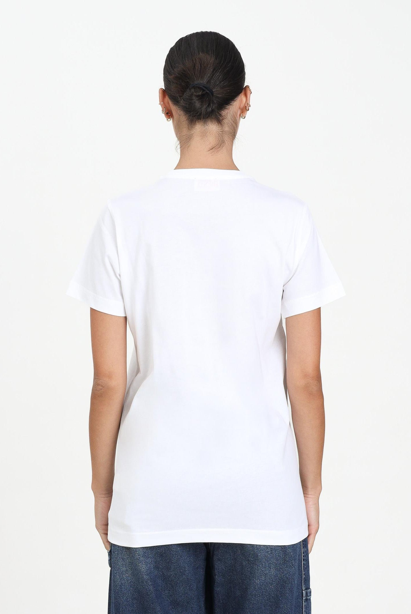 DIESEL T-shirt a manica corta bianca per donna, ragazzi e bambini con logo Diesel J025260CATM K100 DIESEL