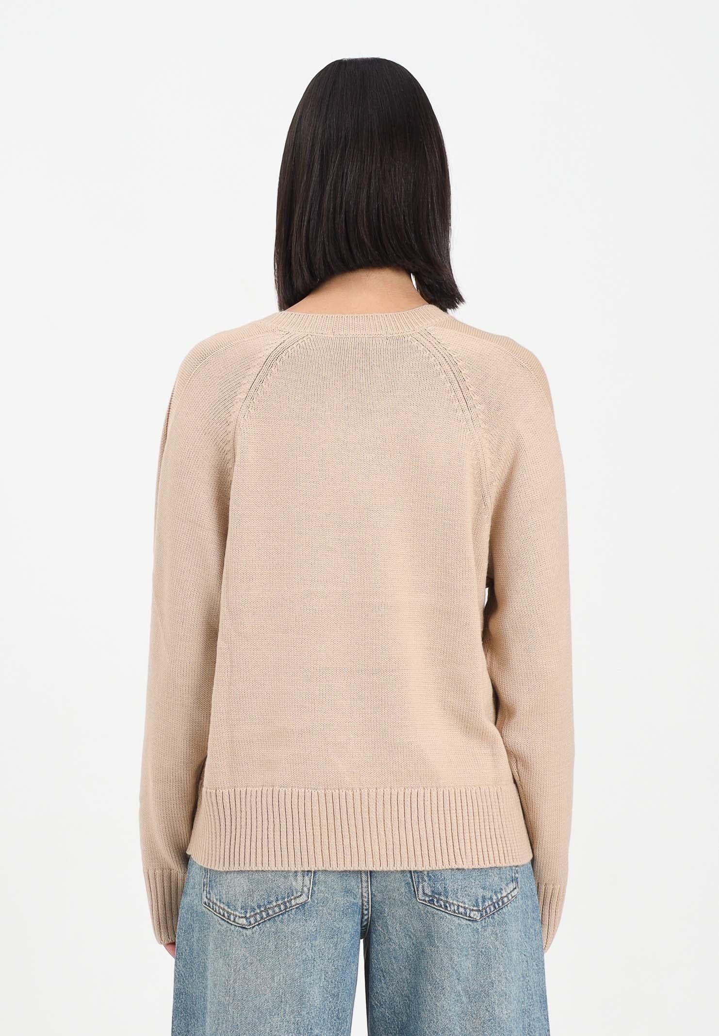 ARMANI EXCHANGE Maglioncino con scollo a V beige da donna XW001335AF13774 U1051 ARMANI EXCHANGE