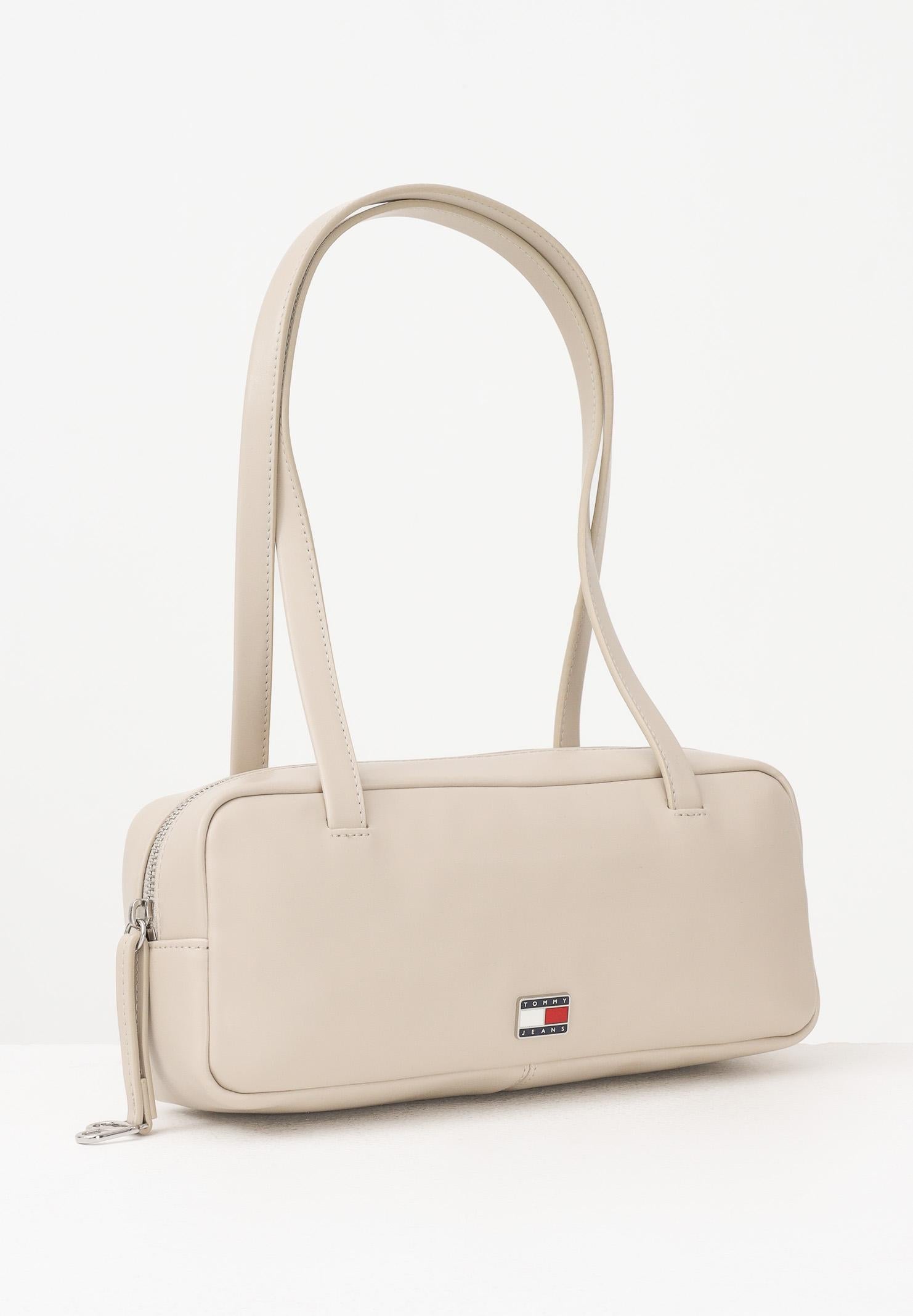 TOMMY JEANS Borsa a spalla CITY beige da donna AW0AW18075 ABY TOMMY JEANS