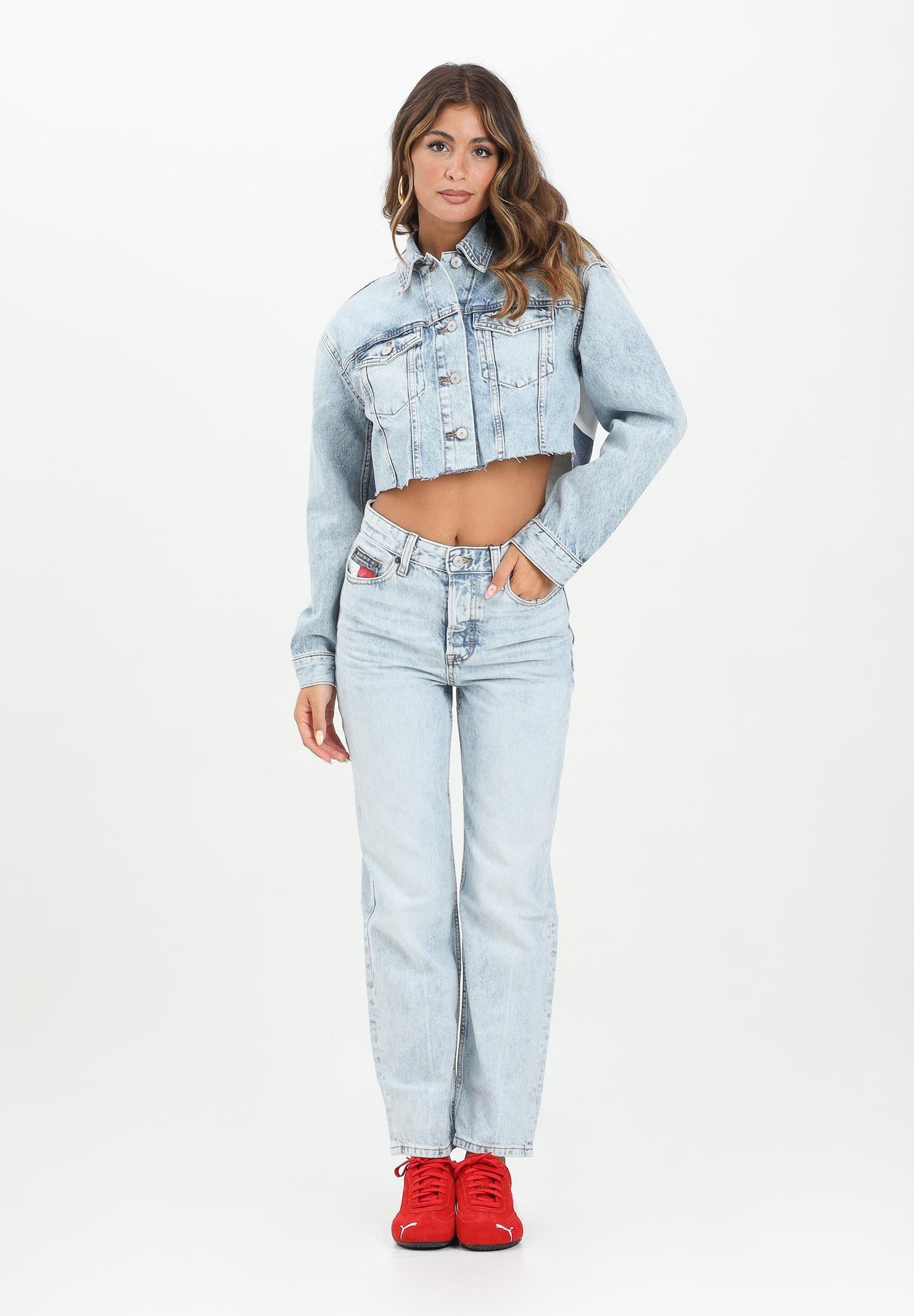 TOMMY JEANS Jeans Layla in denim chiaro da donna DW0DW204981A5 TOMMY JEANS