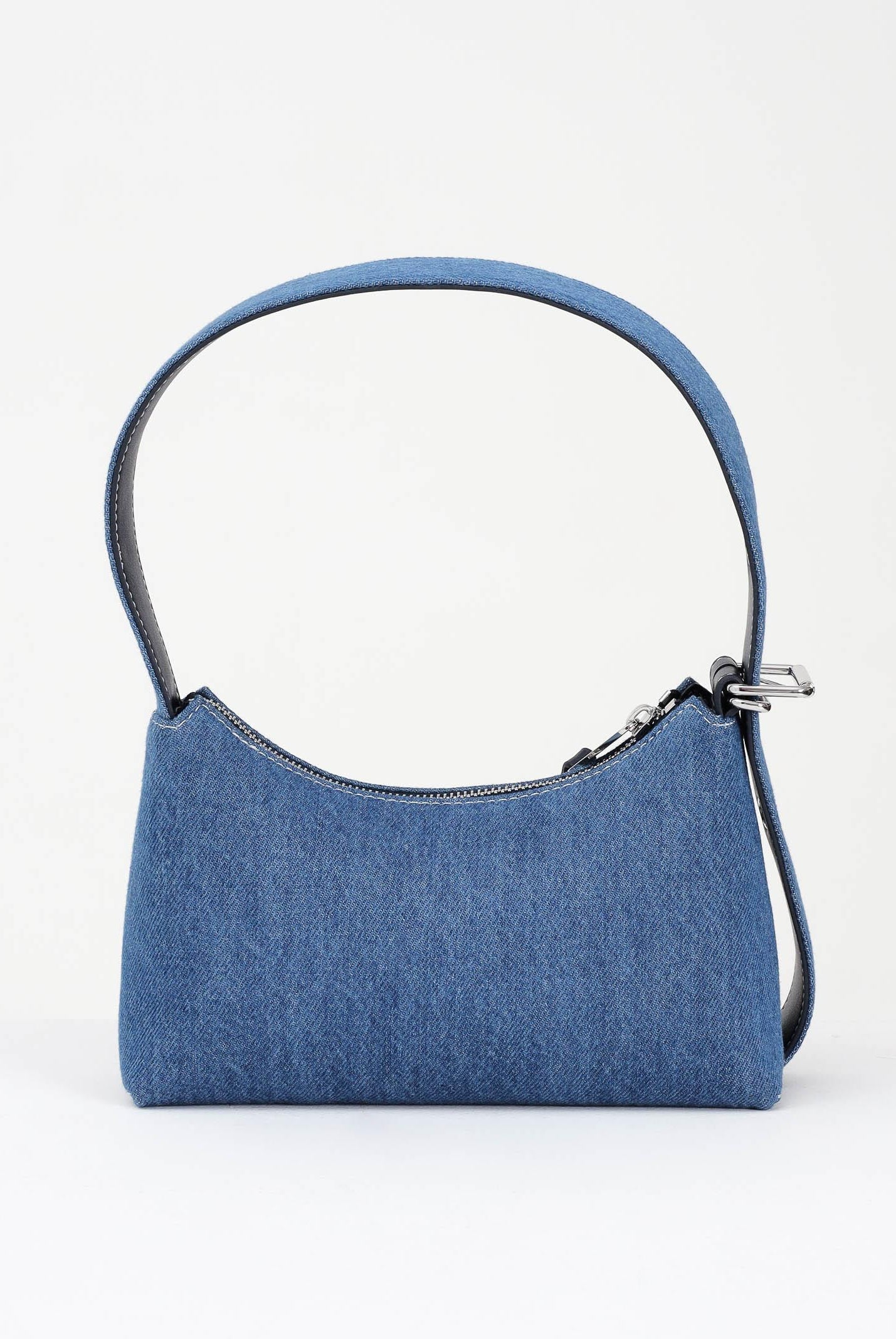 TOMMY JEANS Borsa a spalla in denim blu da donna con logo AW0AW17877 1AF TOMMY JEANS