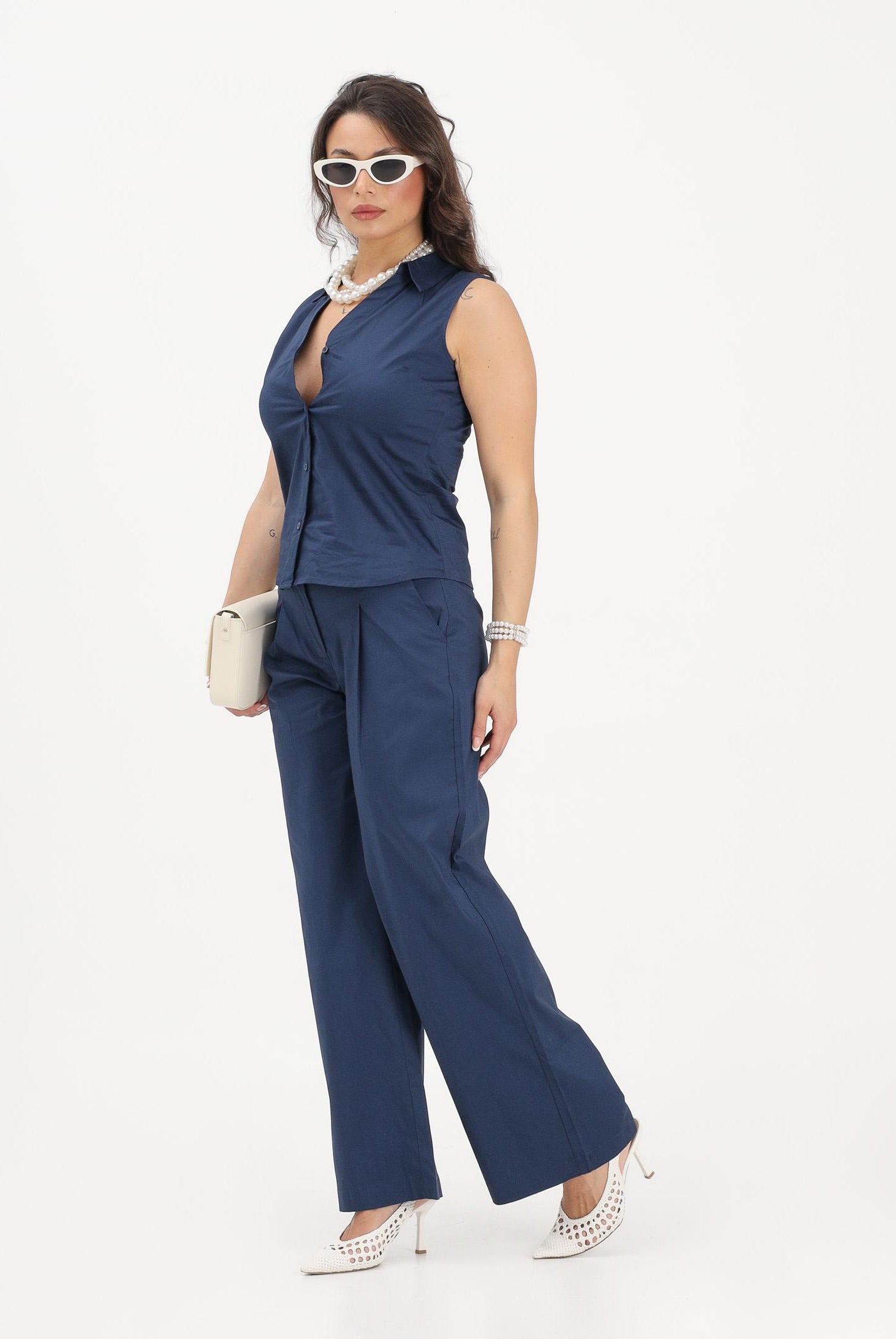 JDY Pantalone blu da donna 15363391 BLIR JDY
