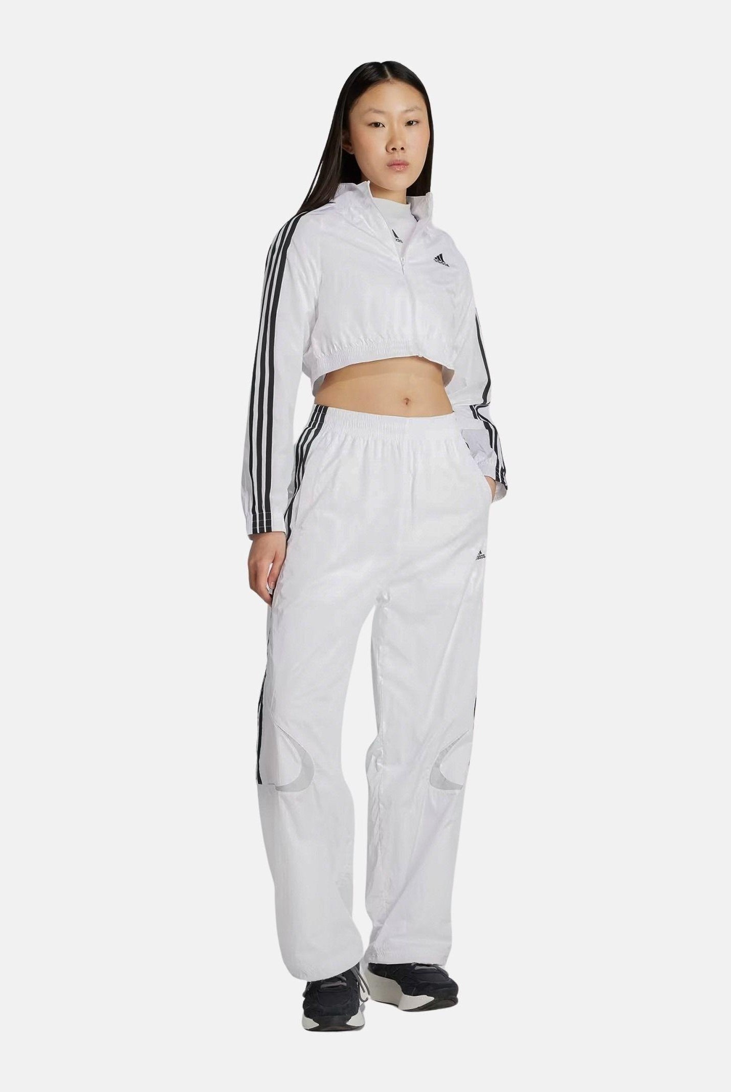 ADIDAS ORIGINALS Pantalone sportivo Teamgeist adicolor Oversized bianco da donna JZ8259 . ADIDAS ORIGINALS