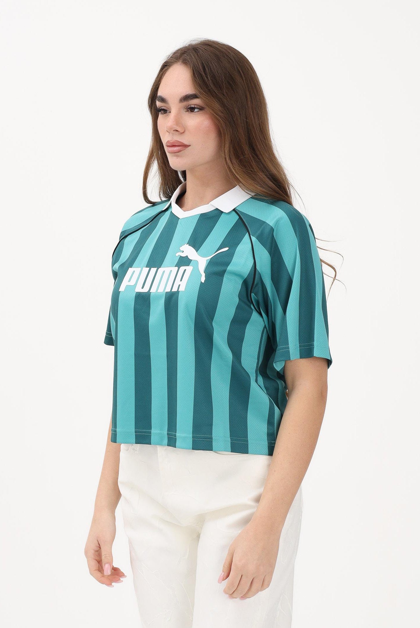 PUMA T-shirt a manica corta ESS Jersey verde acqua da donna 691702 41 PUMA