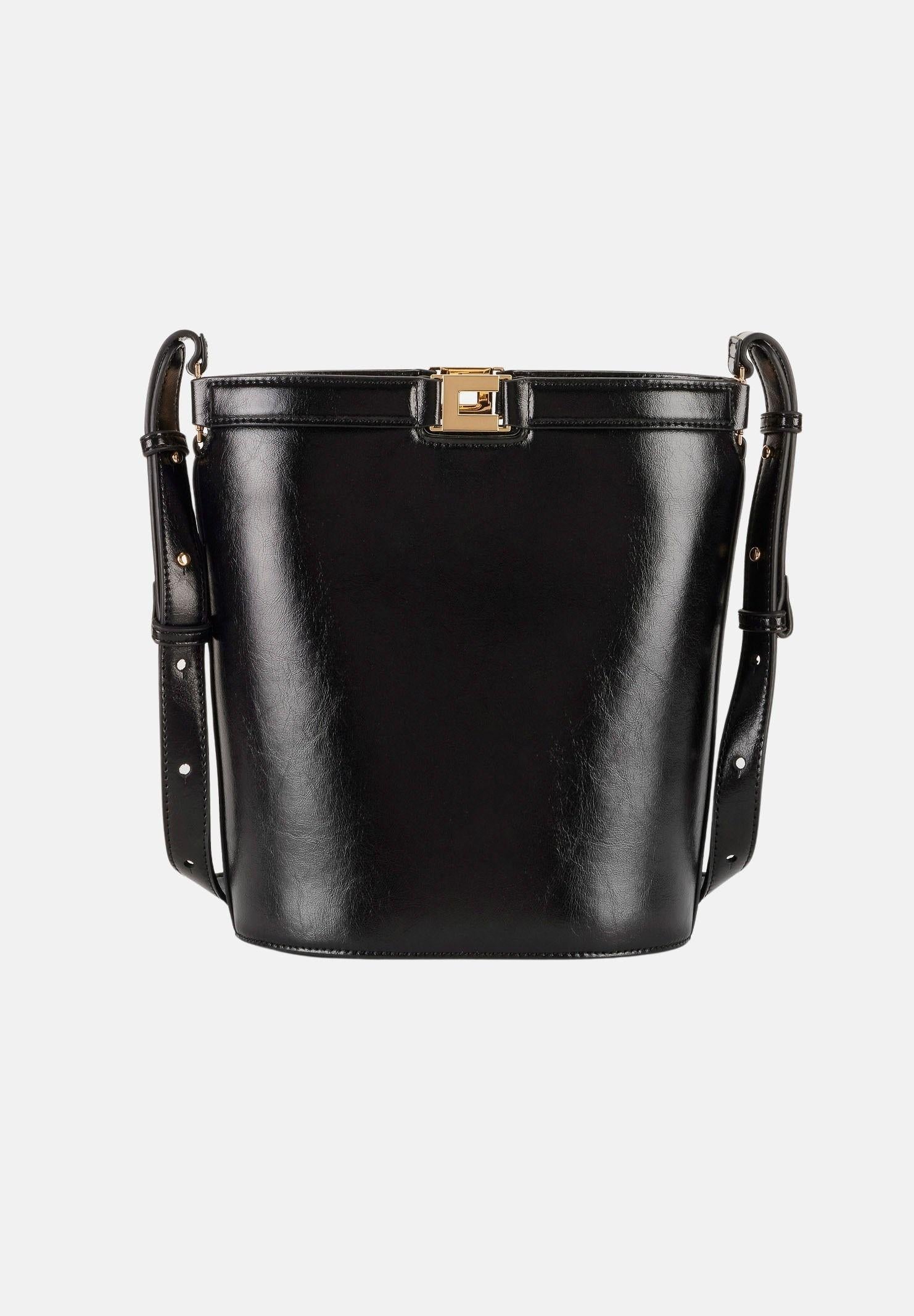 ELISABETTA FRANCHI Borsa a secchiello nera da donna BS16A61E2 110 ELISABETTA FRANCHI