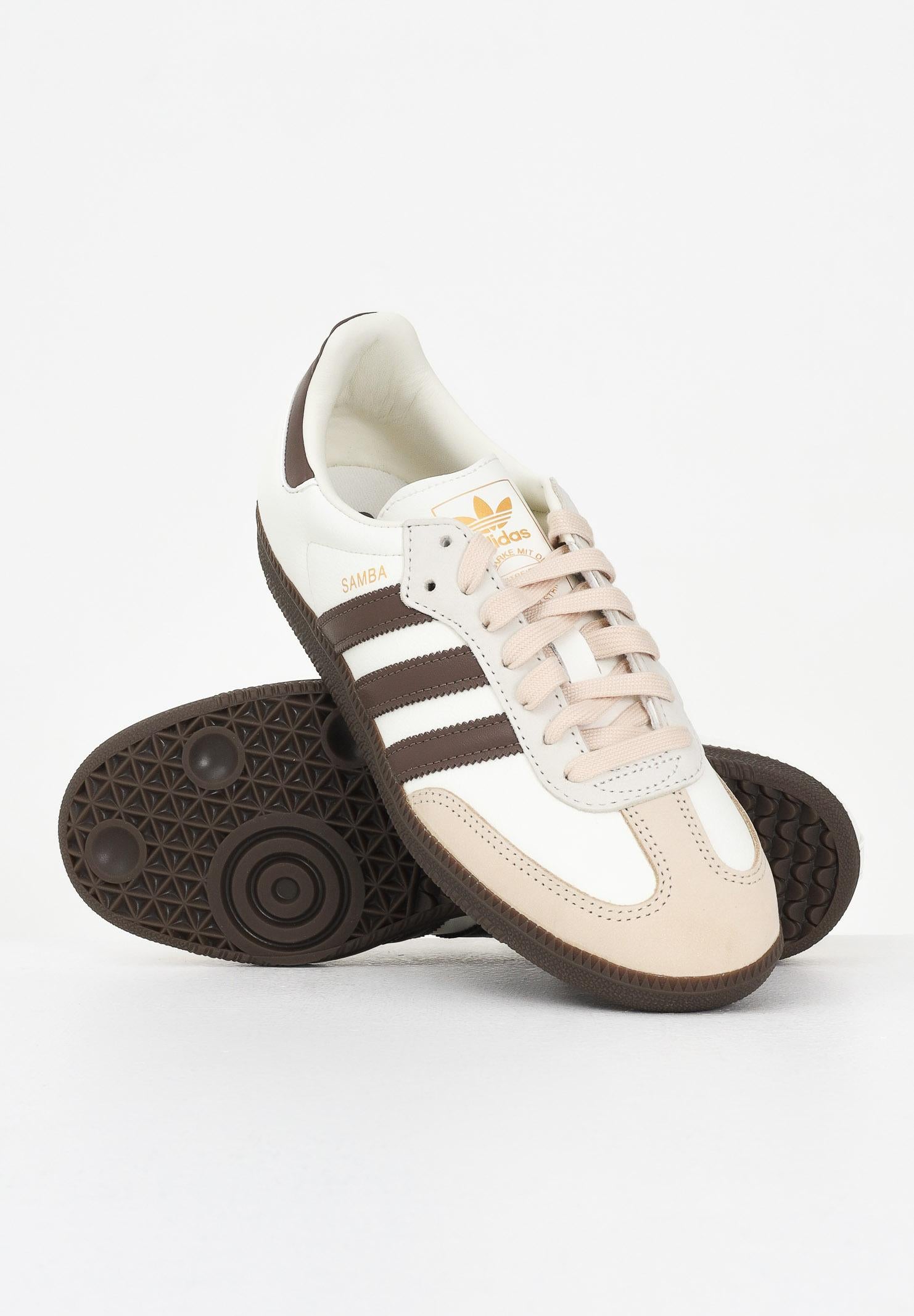 ADIDAS ORIGINALS Sneakers Samba OG panna e marrone da uomo JR8842 . ADIDAS ORIGINALS