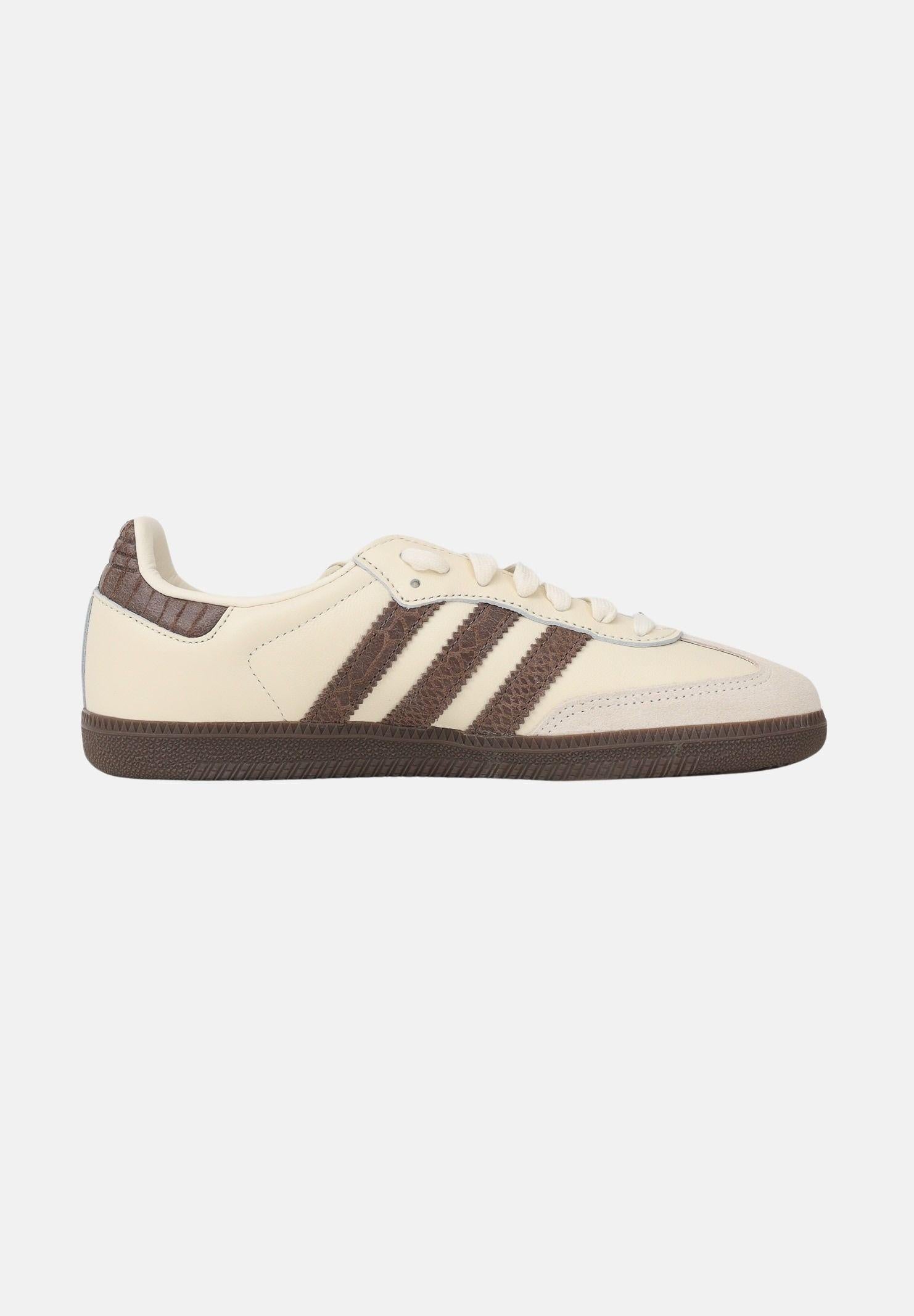 ADIDAS ORIGINALS Sneakers Samba OG panna e marroni per uomo e donna IH3980 . ADIDAS ORIGINALS