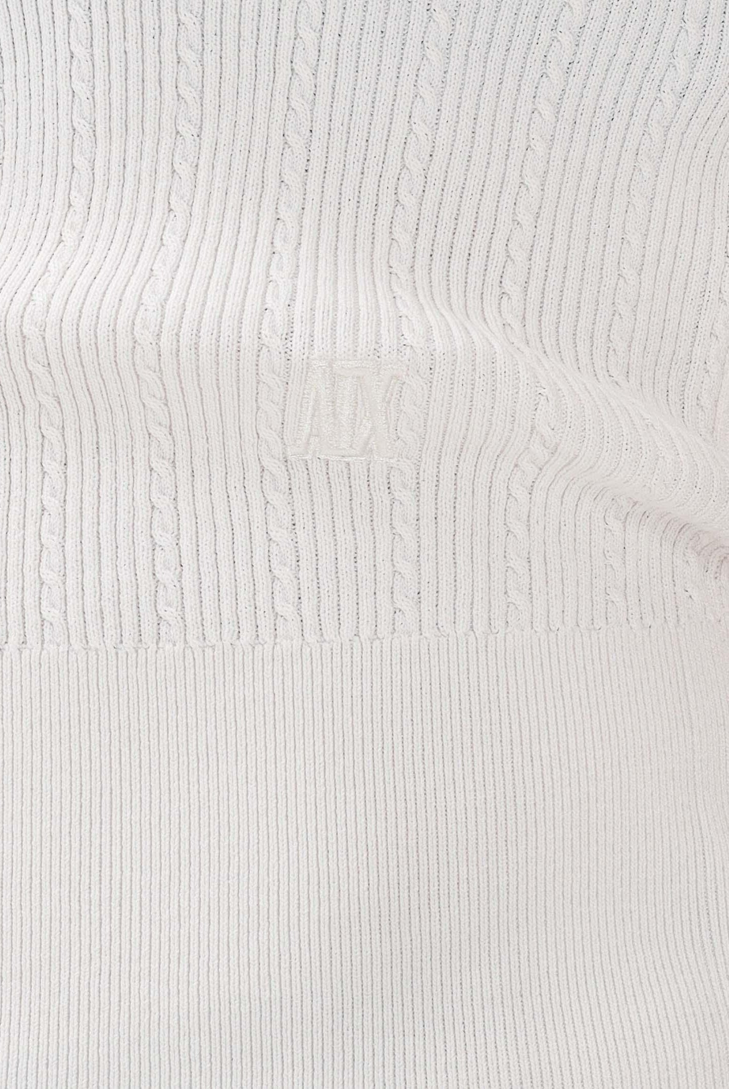 ARMANI EXCHANGE Canotta in maglia bianca da donna XW002243AF10352 U1003 ARMANI EXCHANGE