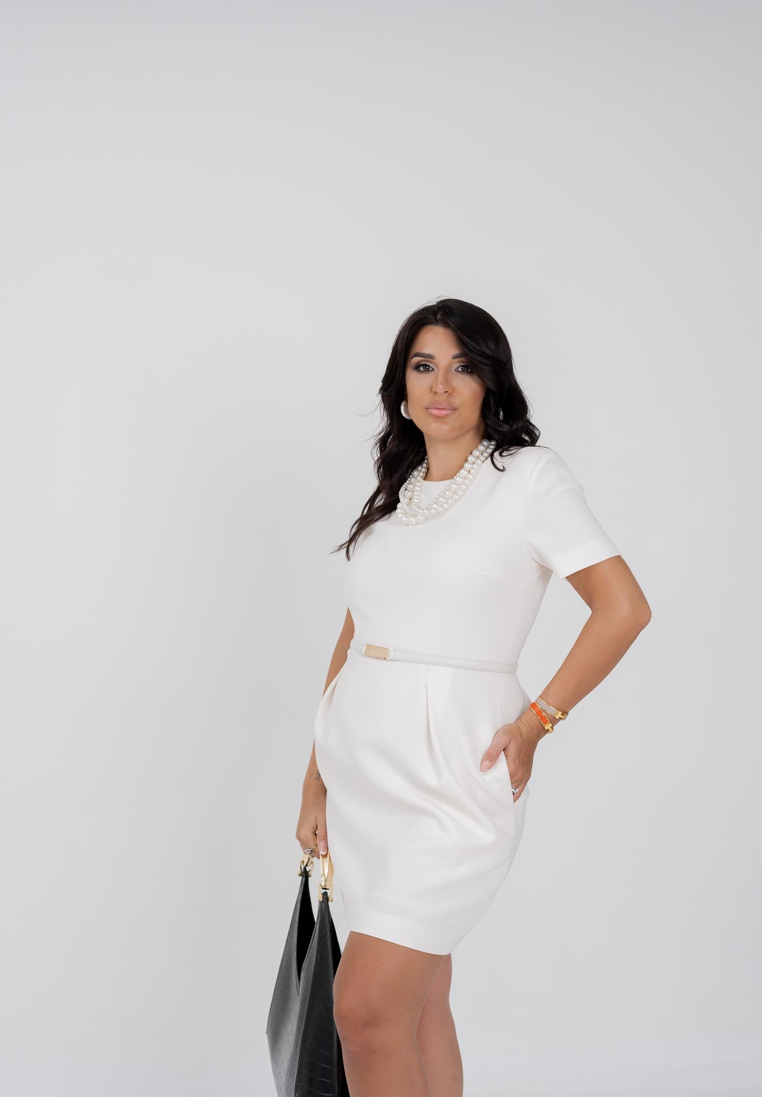 MAX MARA Abito corto KEFALOS avorio da donna 2526226061600 008 MAX MARA