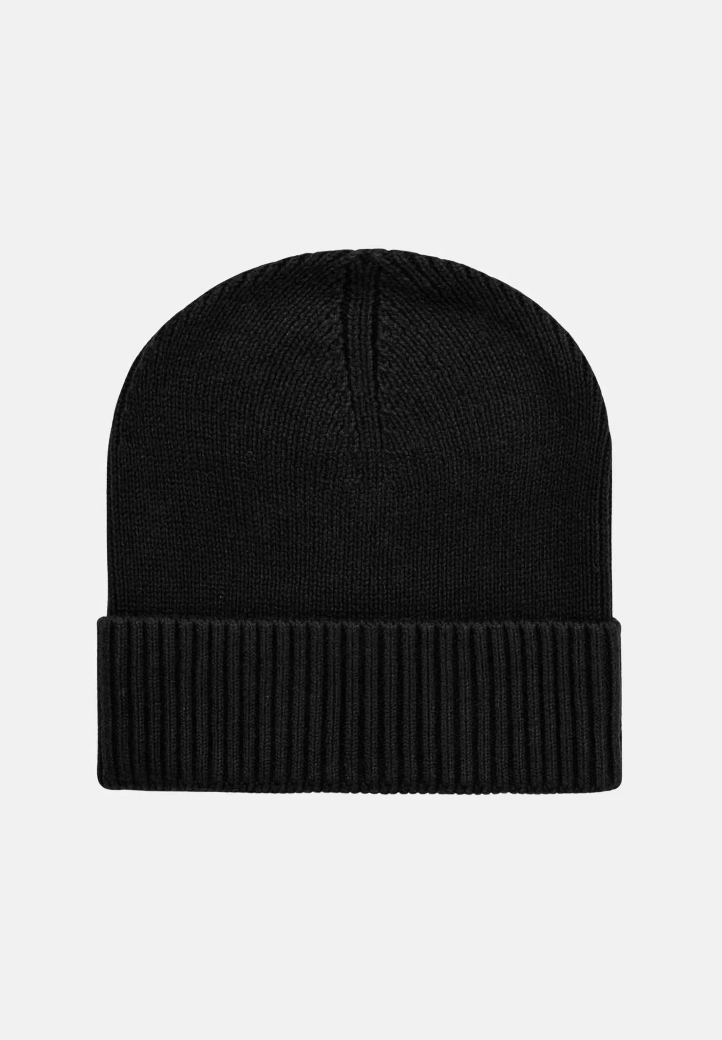 TOMMY HILFIGER Berretto nero per uomo e donna con logo AM0AM12796 BDS TOMMY HILFIGER