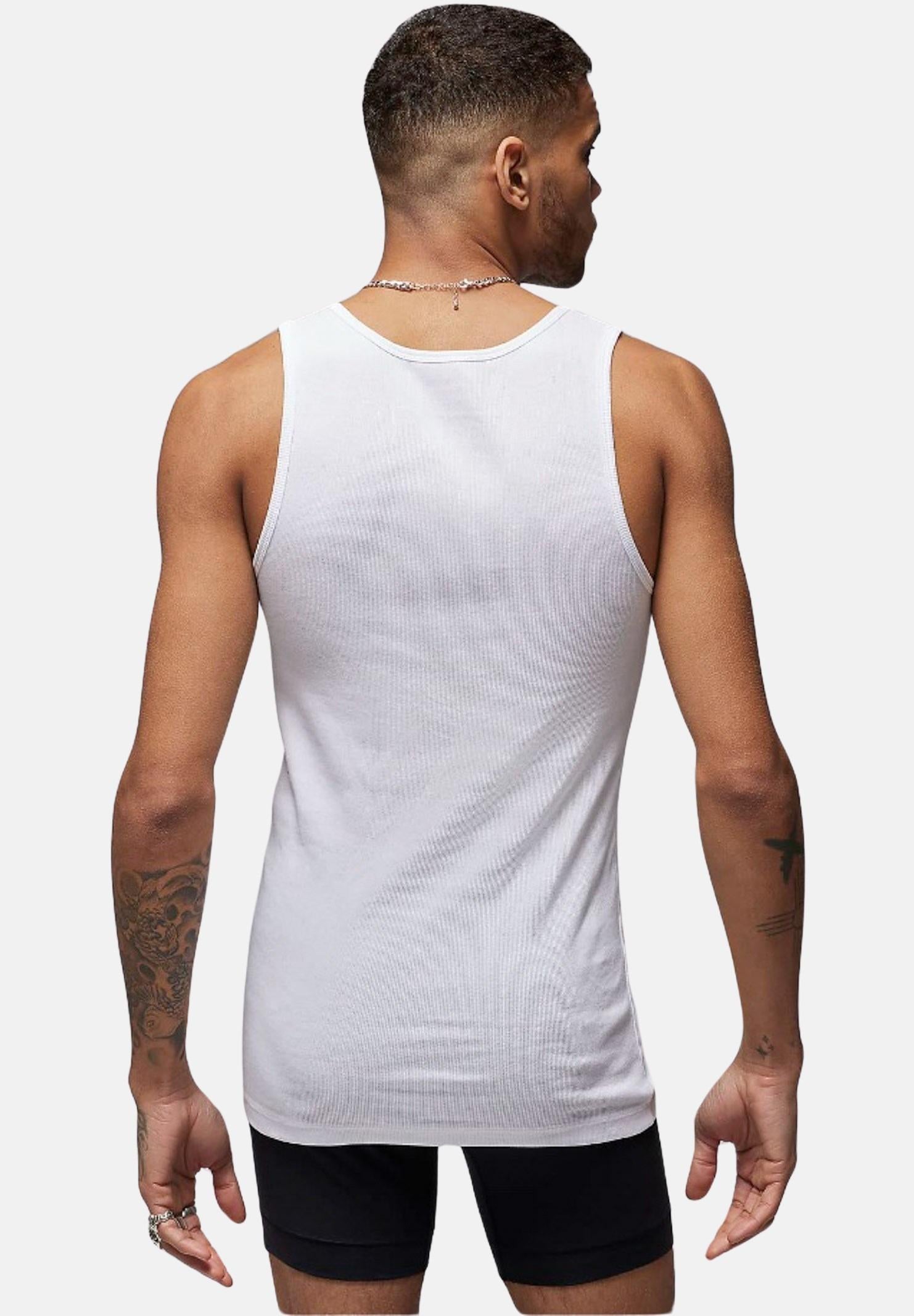 Set da due canotte da uomo bianche jordan flight base JM0626 001 JORDAN