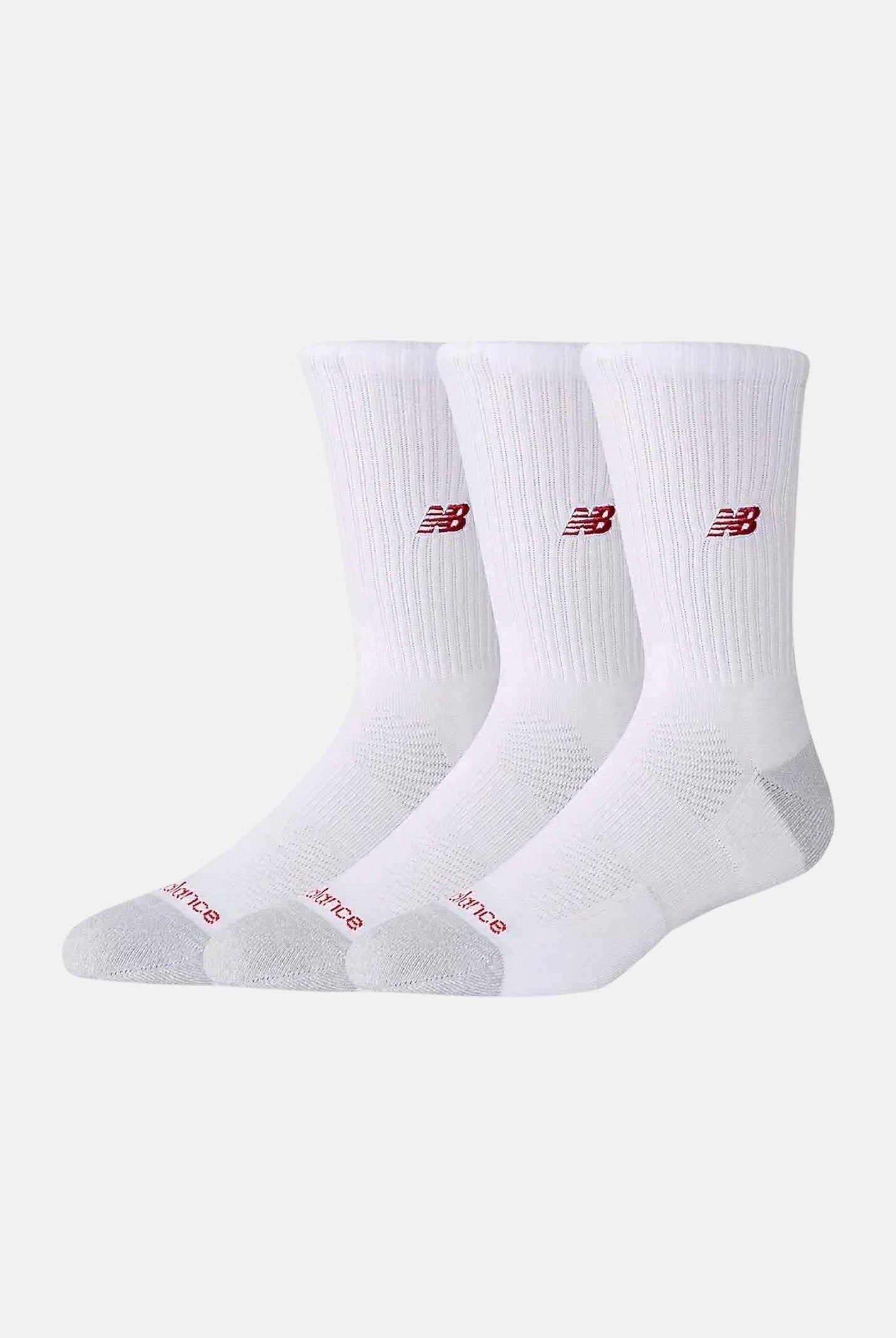 NEW BALANCE Calzini (3paia) Active Premium bianchi per uomo e donna AC98743WT . NEW BALANCE