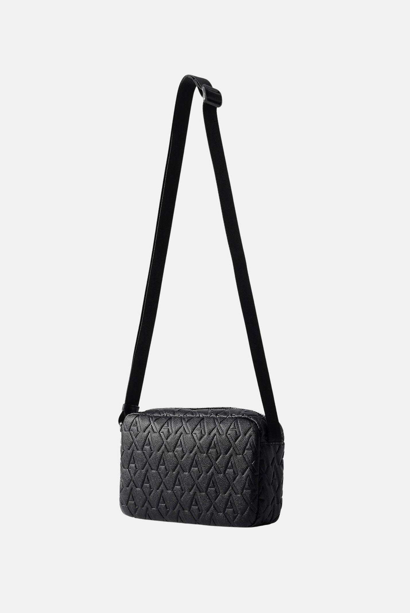 ARMANI EXCHANGE Borsello nero da uomo con motivo logo all-over XM000240AF12133 UC001 ARMANI EXCHANGE