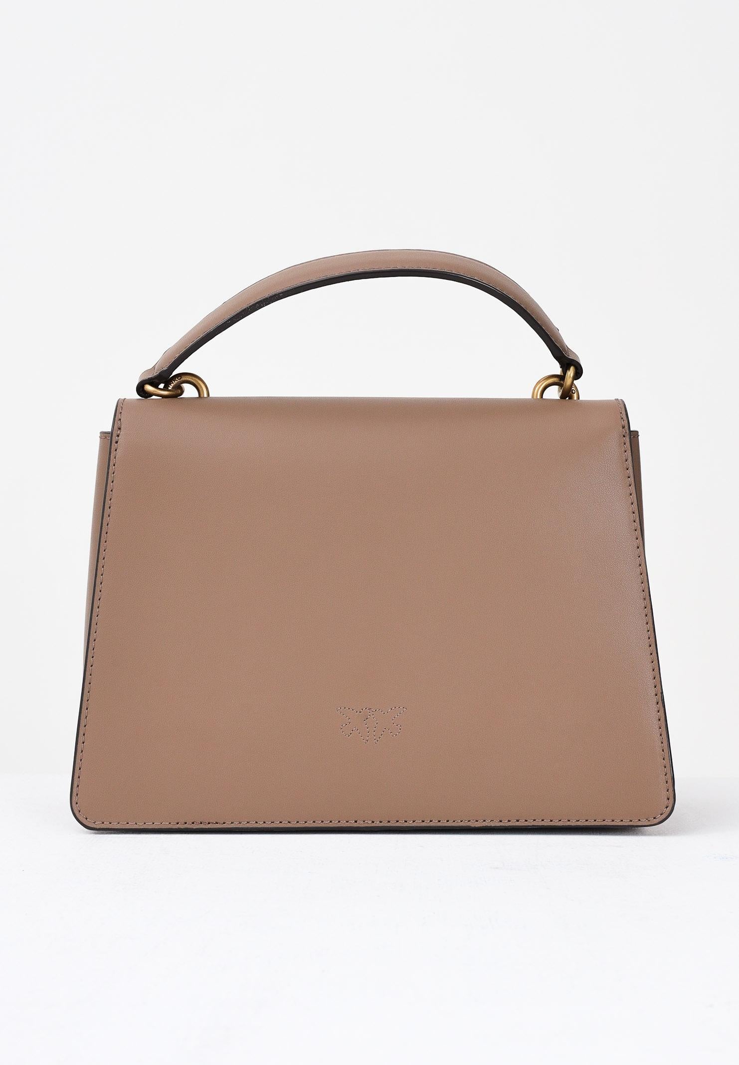 PINKO Borsa a mano Love Bag Top Handle Light marrone da donna 100066A0F1 D01Q PINKO