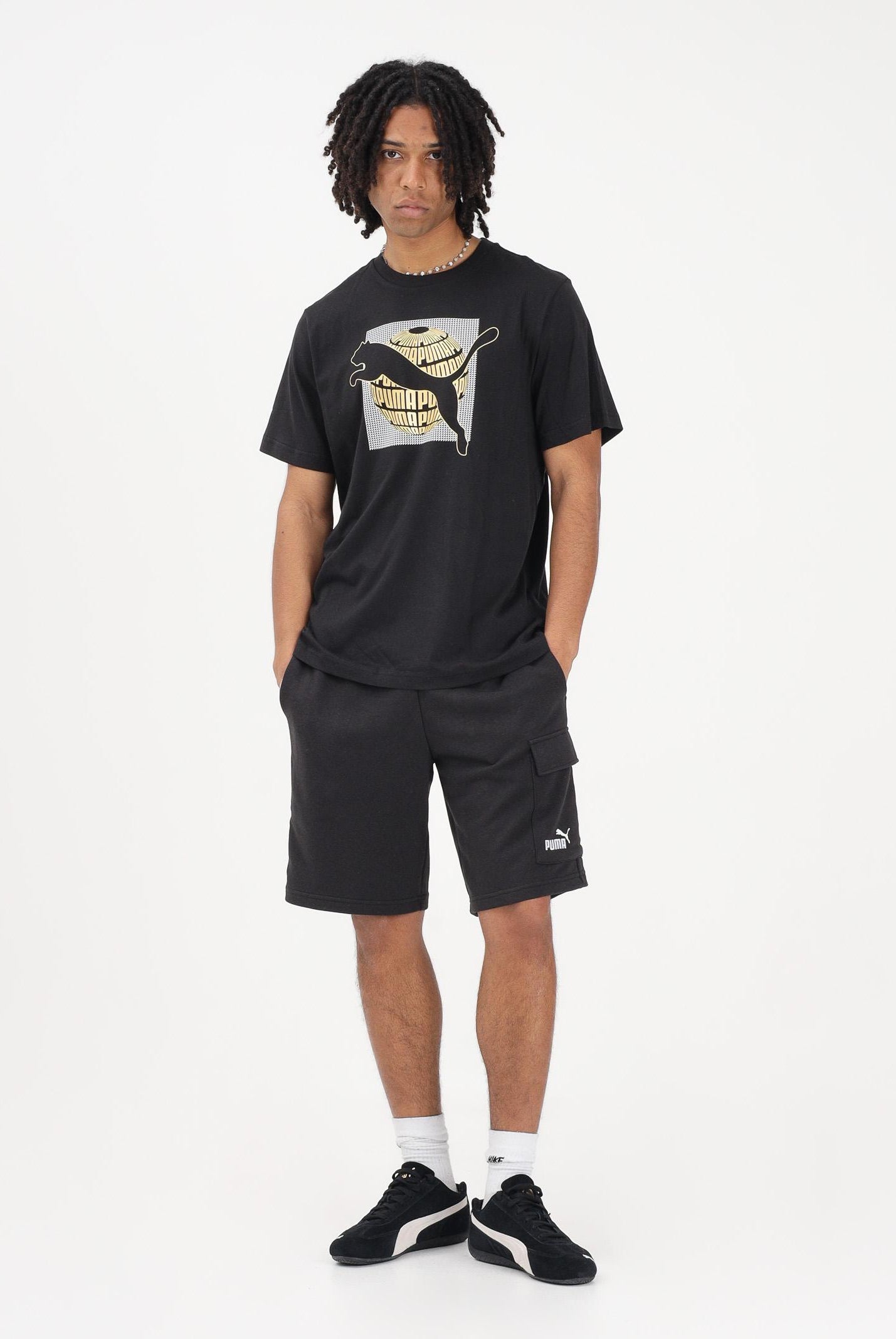 PUMA T-shirt a manica corta GRAPHICS nera da uomo 691784 01 PUMA