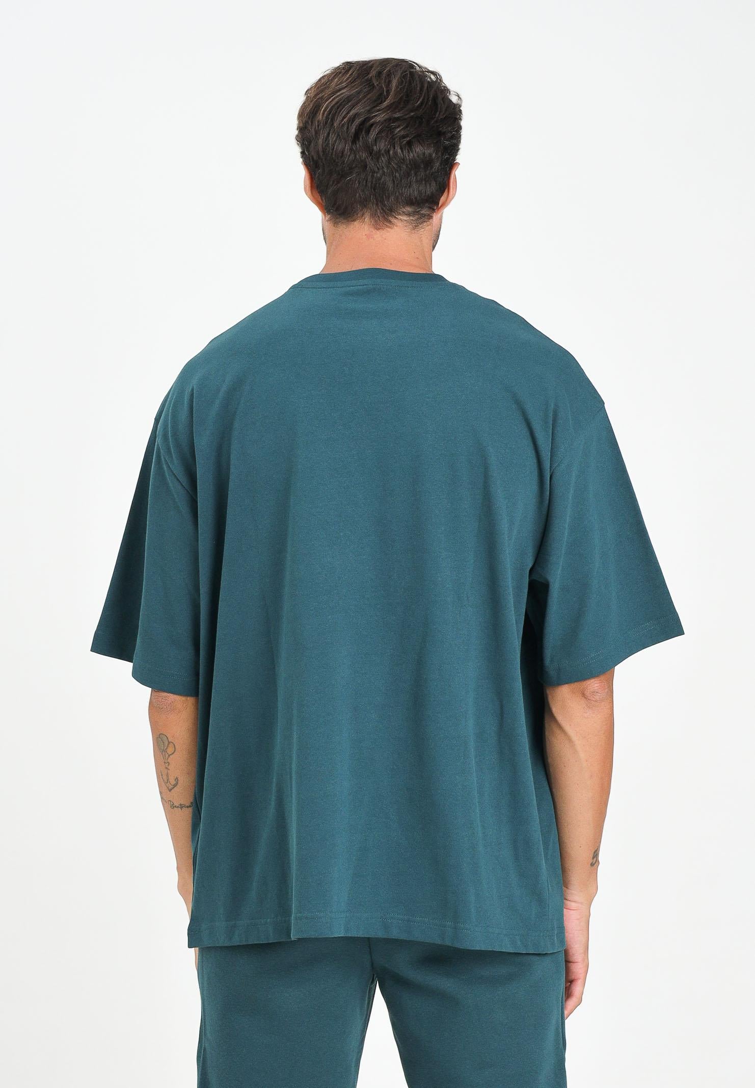 PUMA T-shirt a manica corta WARDROBE ESS verde petrolio da uomo 629645 75 PUMA