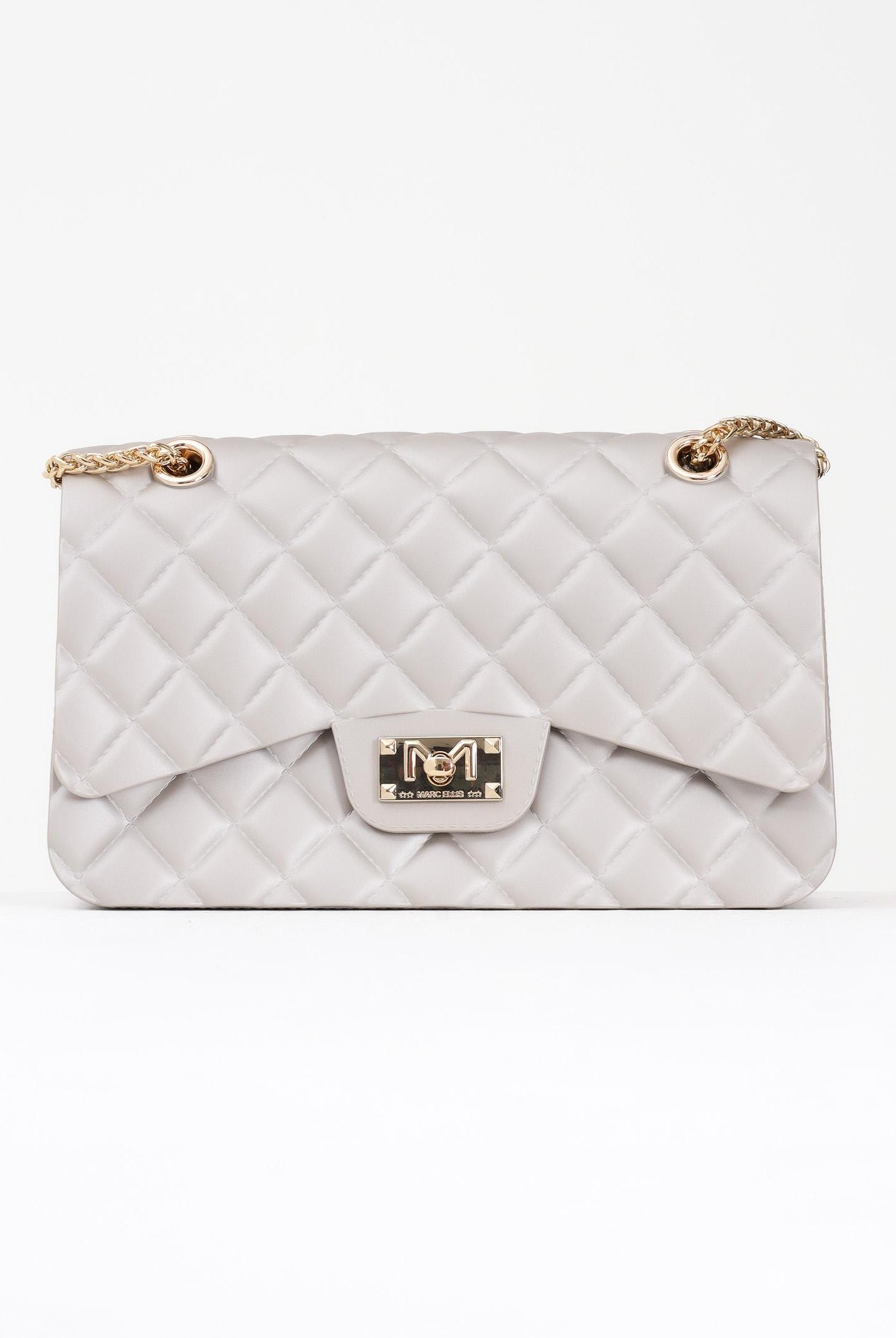 MARC ELLIS Borsa a tracolla Flat Falcon M grigio perla da donna FLAT-FALCON-M TALIGO MARC ELLIS