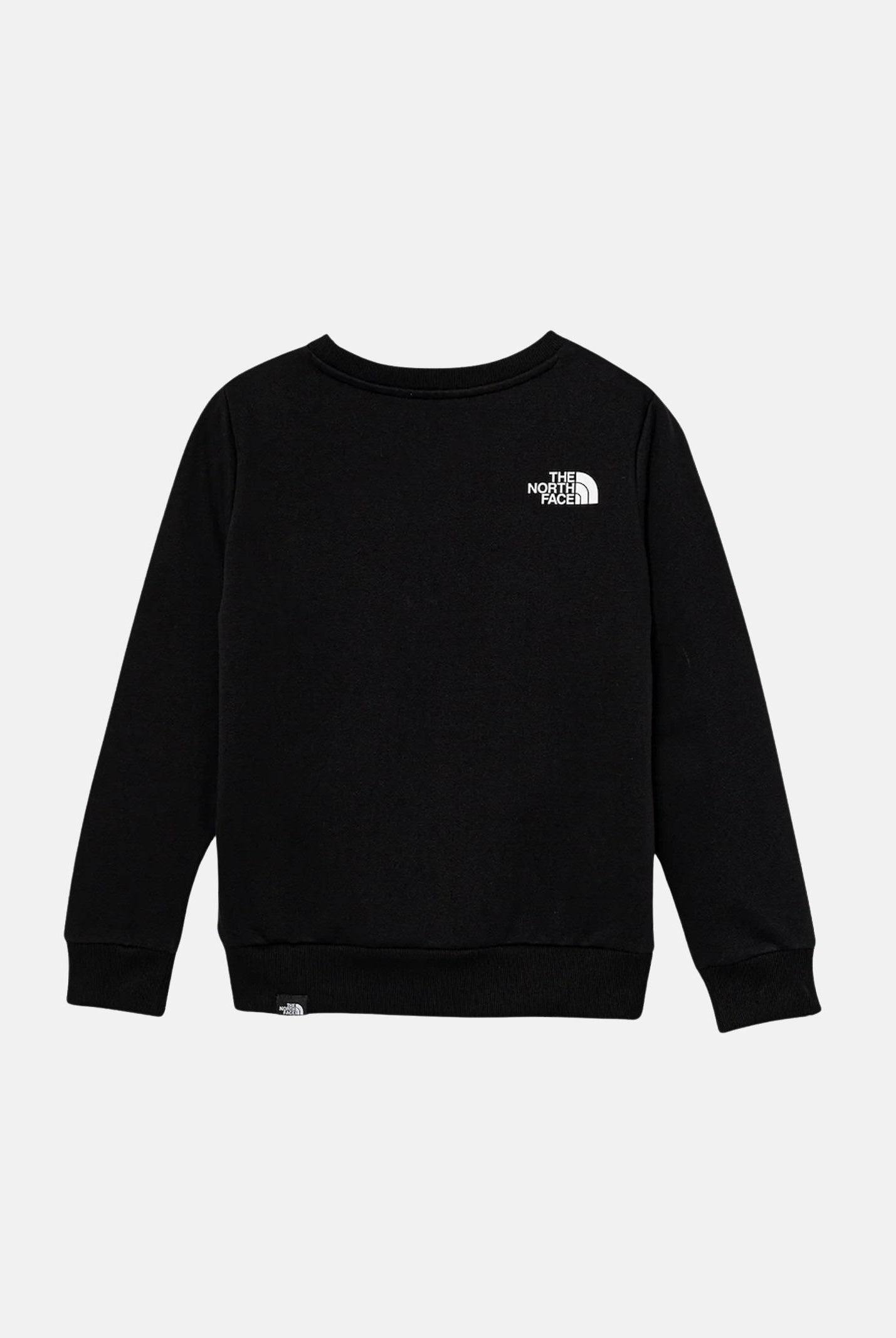 THE NORTH FACE Felpa girocollo Simple Dome nera per bambino e bambina NF0A8AXYJK31 THE NORTH FACE