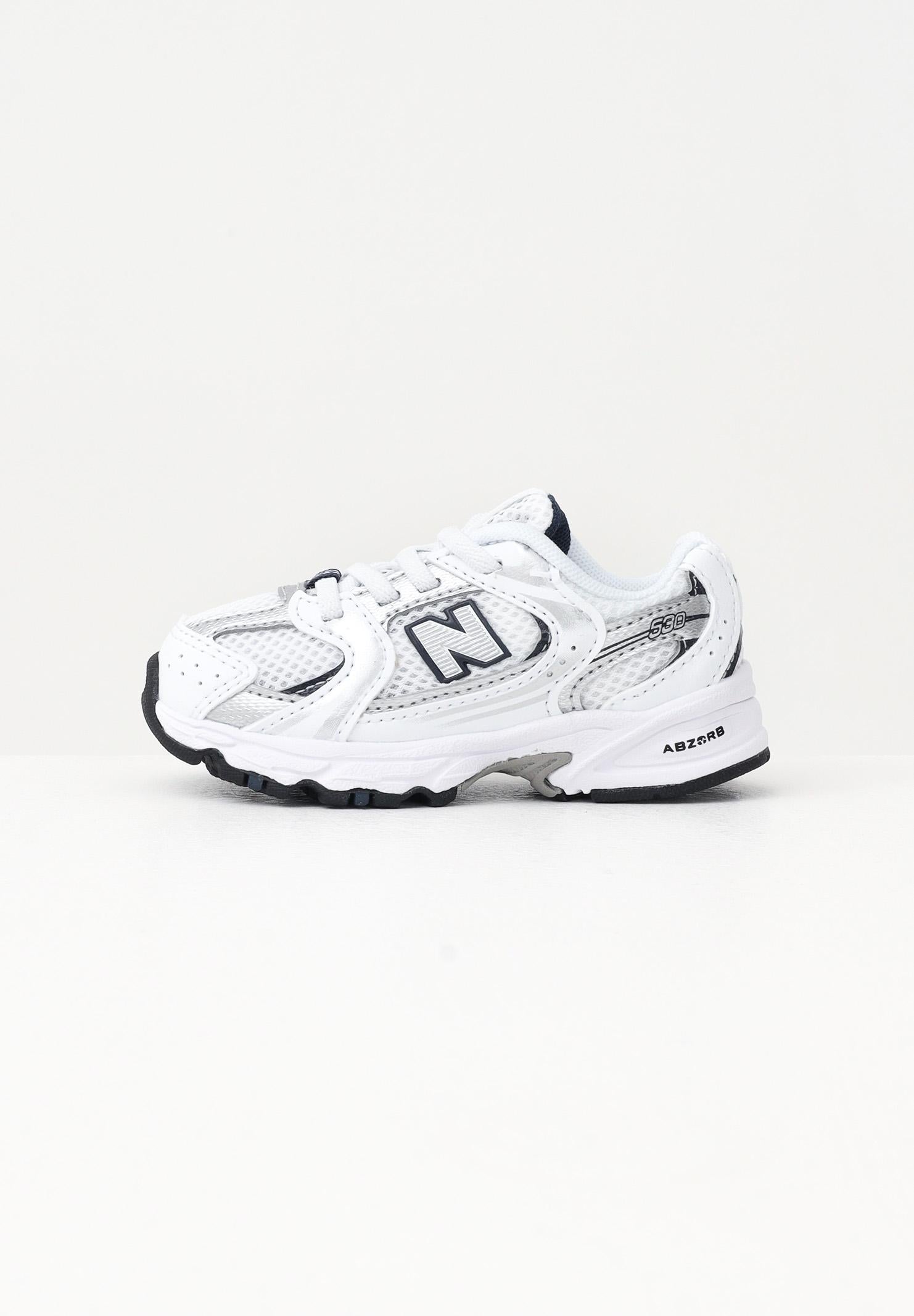 NEW BALANCE Sneakers 530 Bungee bianche da neonato IZ530SB1 NEW BALANCE