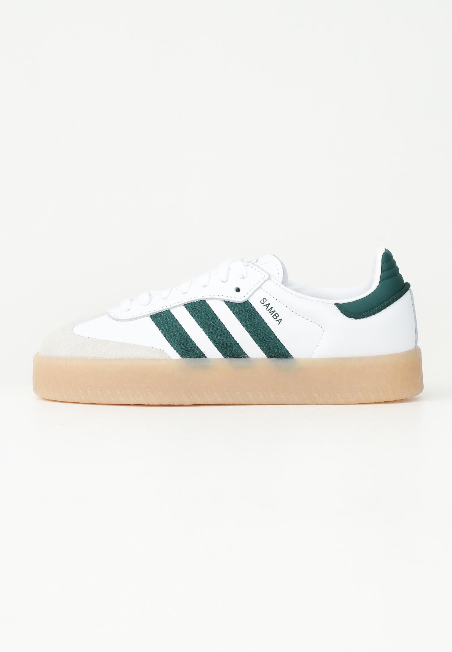 ADIDAS ORIGINALS Sneakers Sambae bianche e verdi da donna ID0440 . ADIDAS ORIGINALS