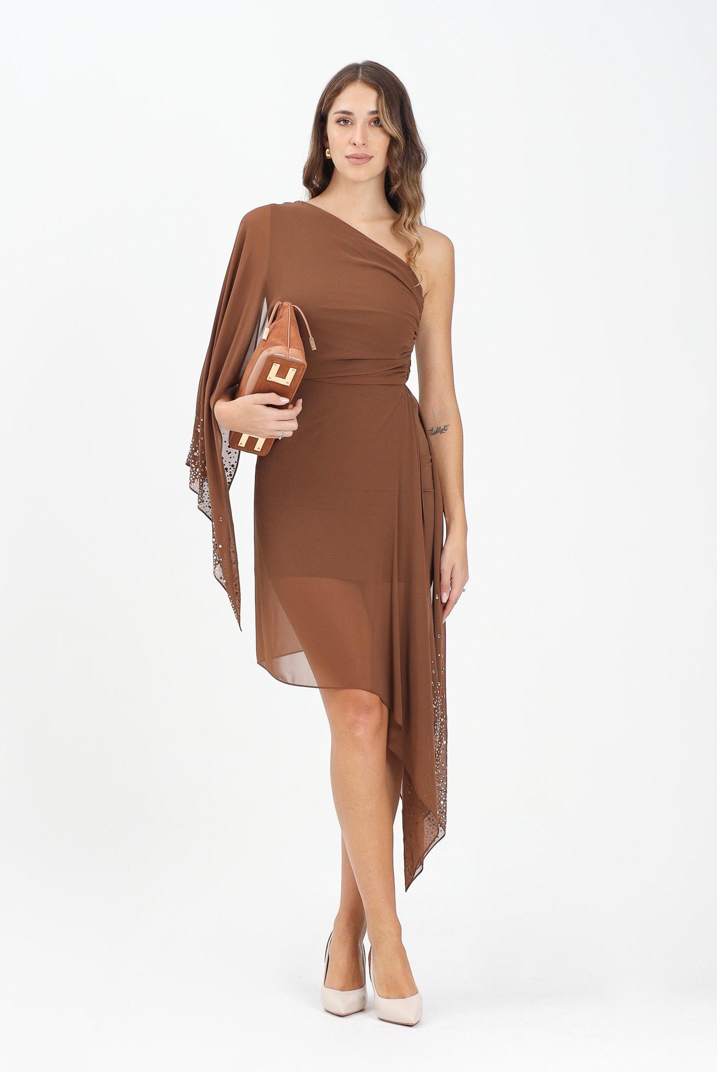 ALMA SANCHEZ Abito Azaleo marrone da donna AS2526031MX 128 ALMA SANCHEZ