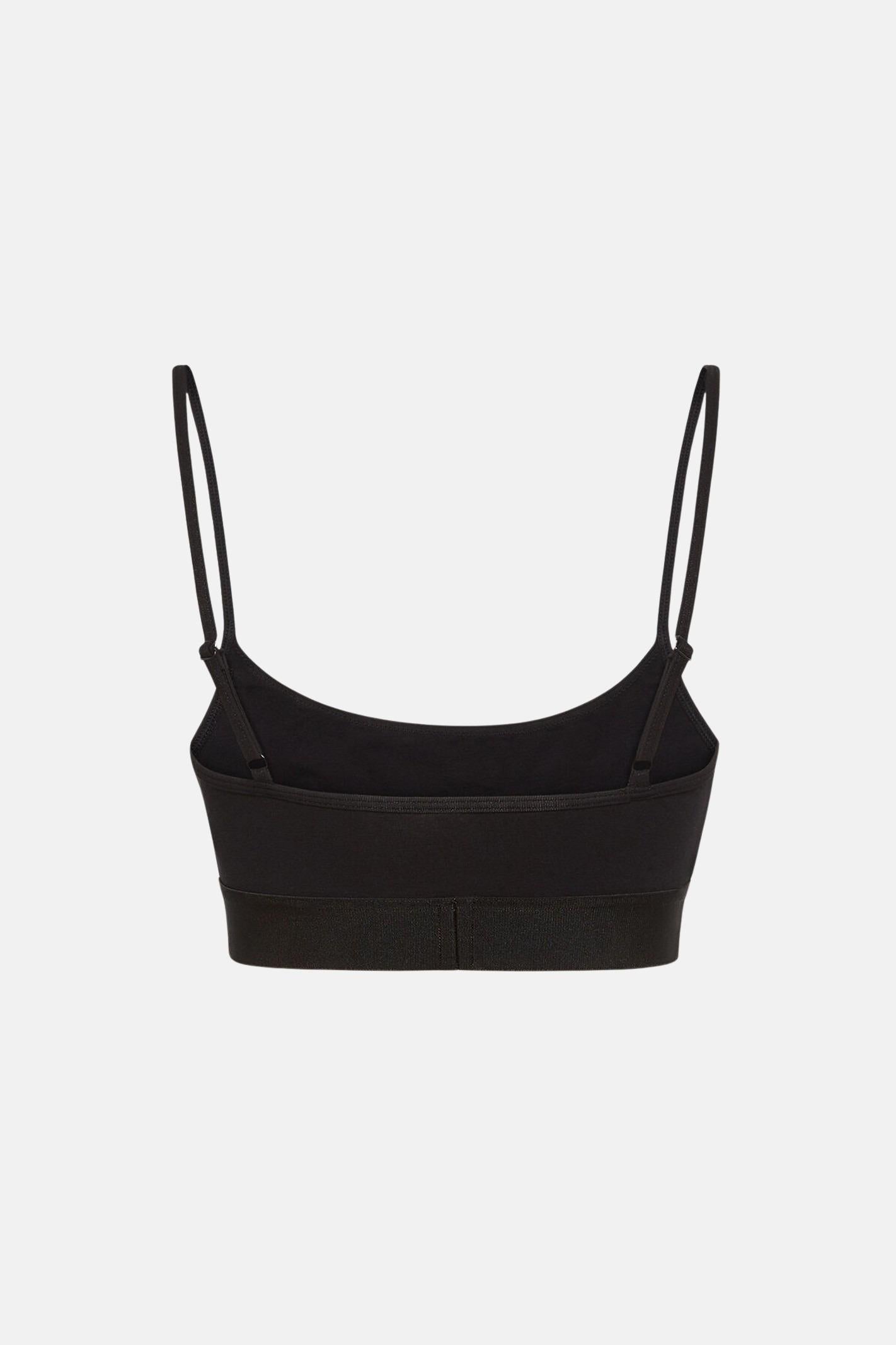 DSQUARED2 Bralette nera da donna con logo D8RG35860 010 DSQUARED2