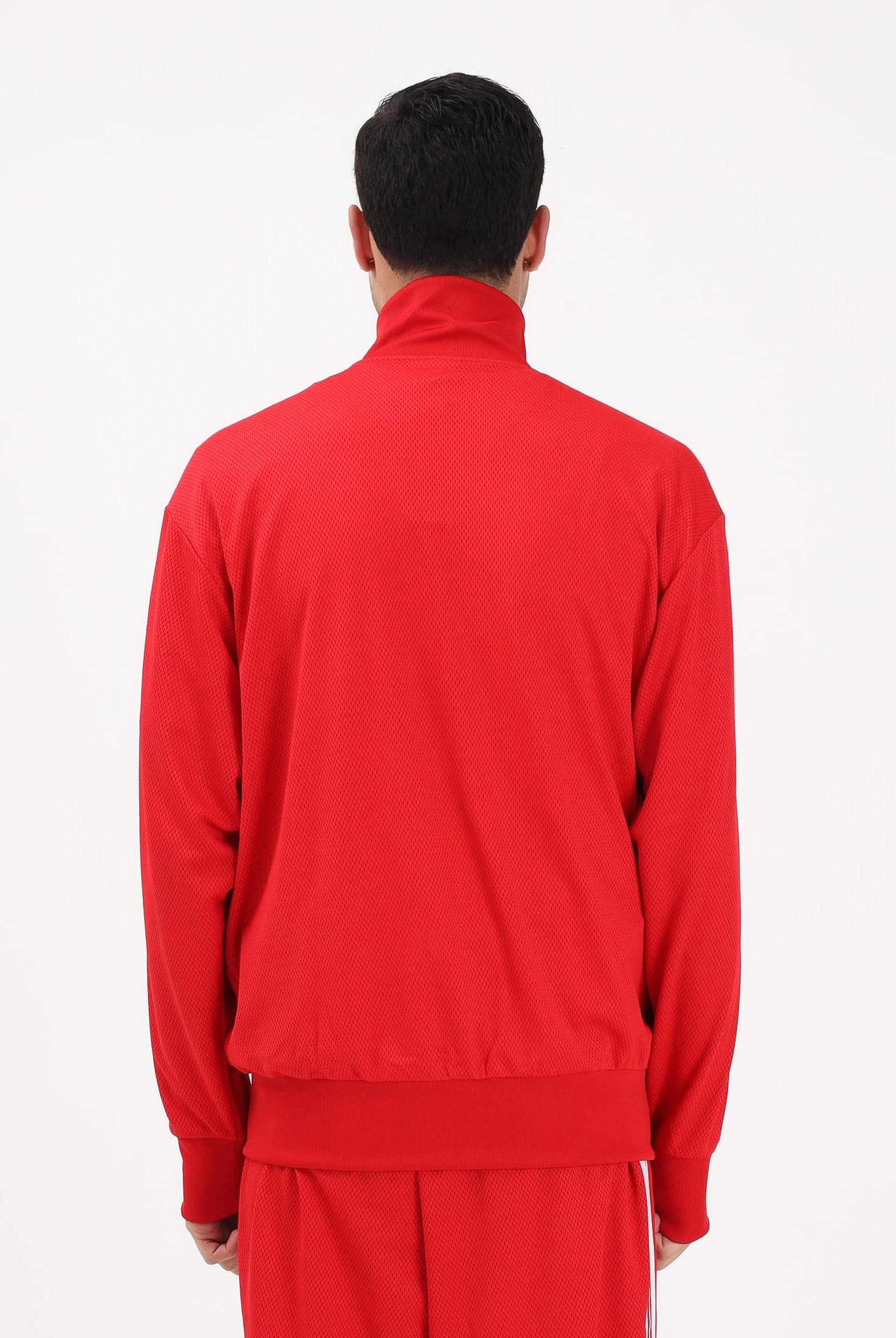 ADIDAS ORIGINALS Felpa con zip Firebird Adicolor Mesh rossa da uomo KE0788 . ADIDAS ORIGINALS