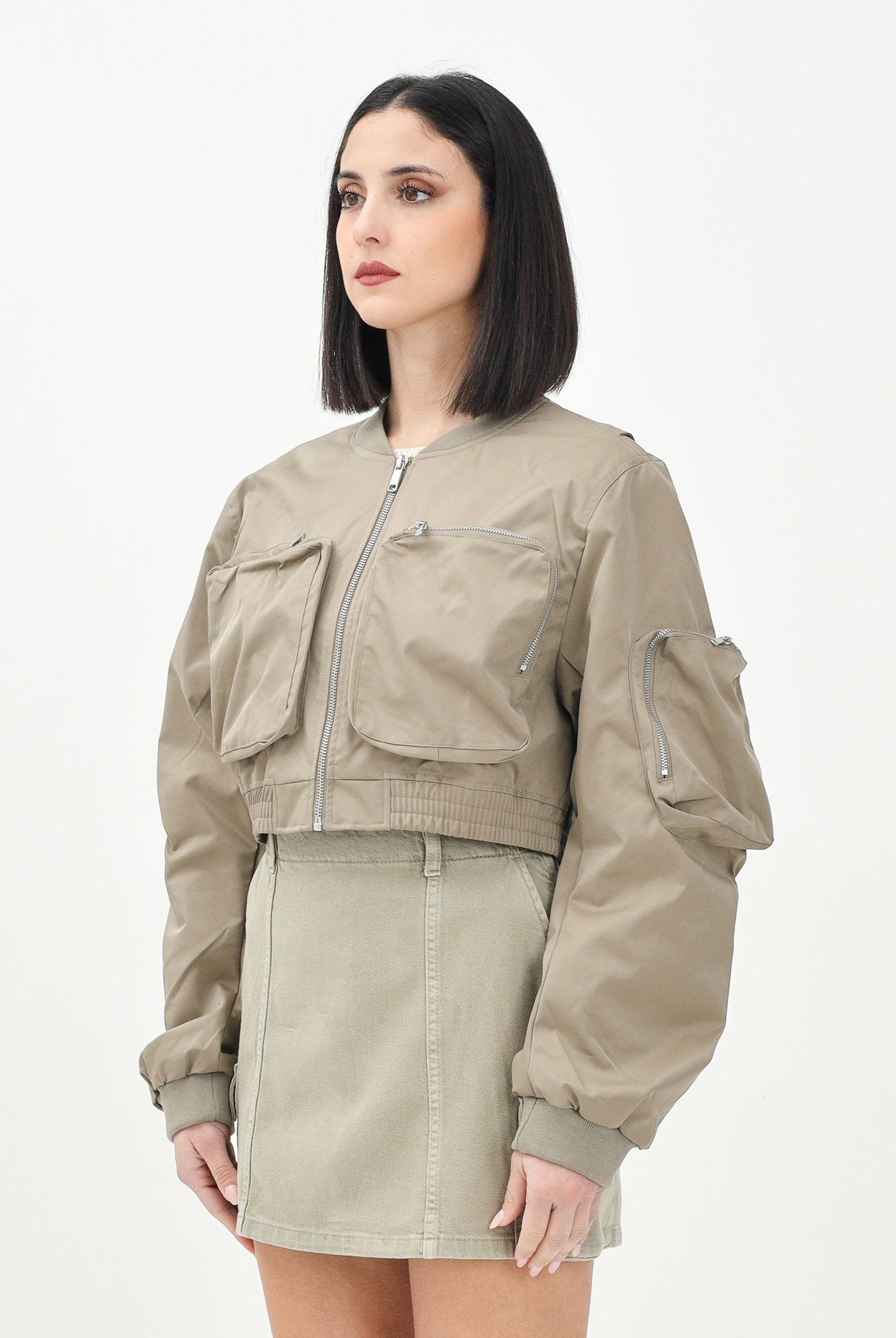 ONLY Bomber corto verde da donna 15336303 Mermaid ONLY