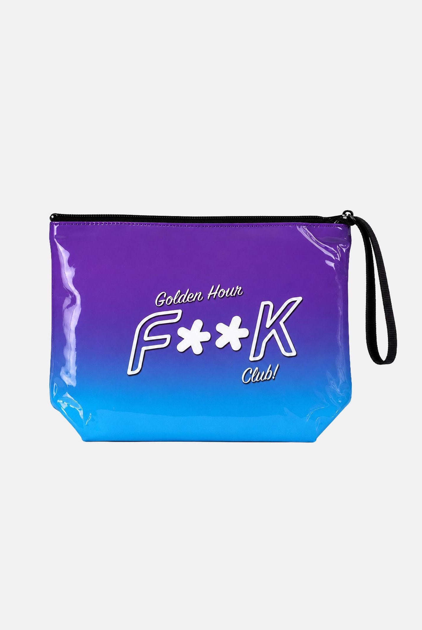 F**K pochette a mano Golden Hour viola e azzurro donna. POCHETTE-FK VIAZ F**K
