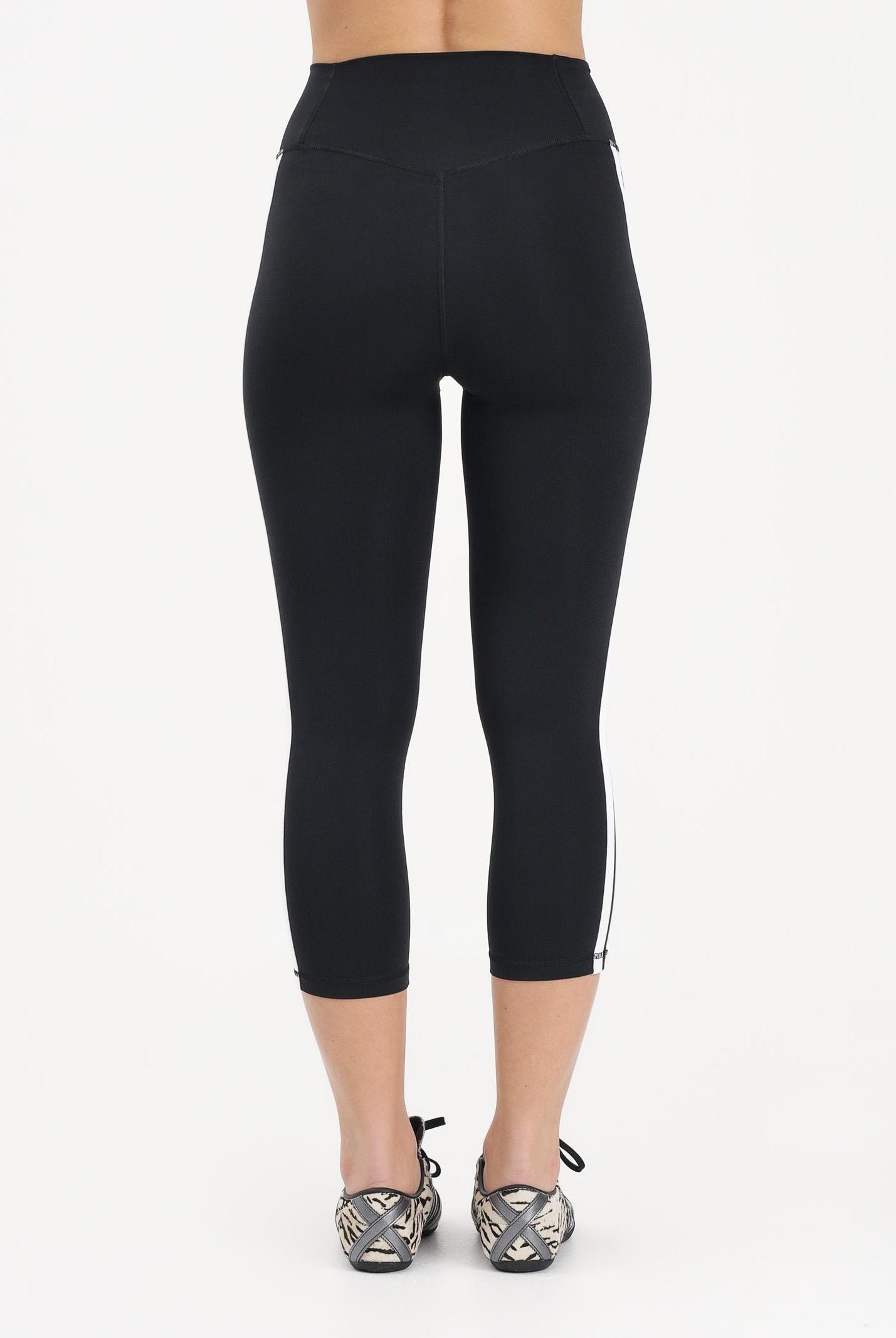 ADIDAS PERFORMANCE Leggings Optime Essentials Workout 3-Stripes 3/4 nero da donna KE6062 . ADIDAS PERFORMANCE