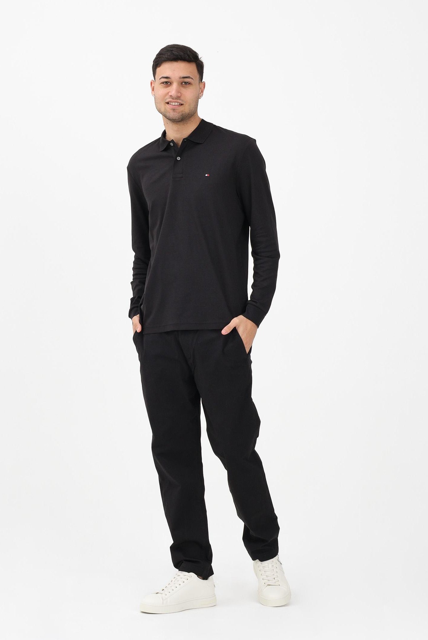 TOMMY HILFIGER Pantalone nero da uomo MW0MW40690 BDS TOMMY HILFIGER