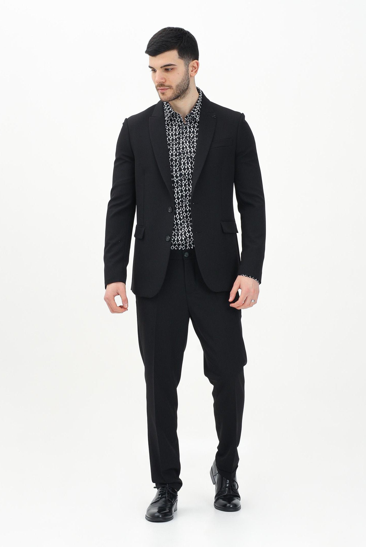 PATRIZIA PEPE Pantalone elegante nero da uomo 5PA429A498 K103 PATRIZIA PEPE