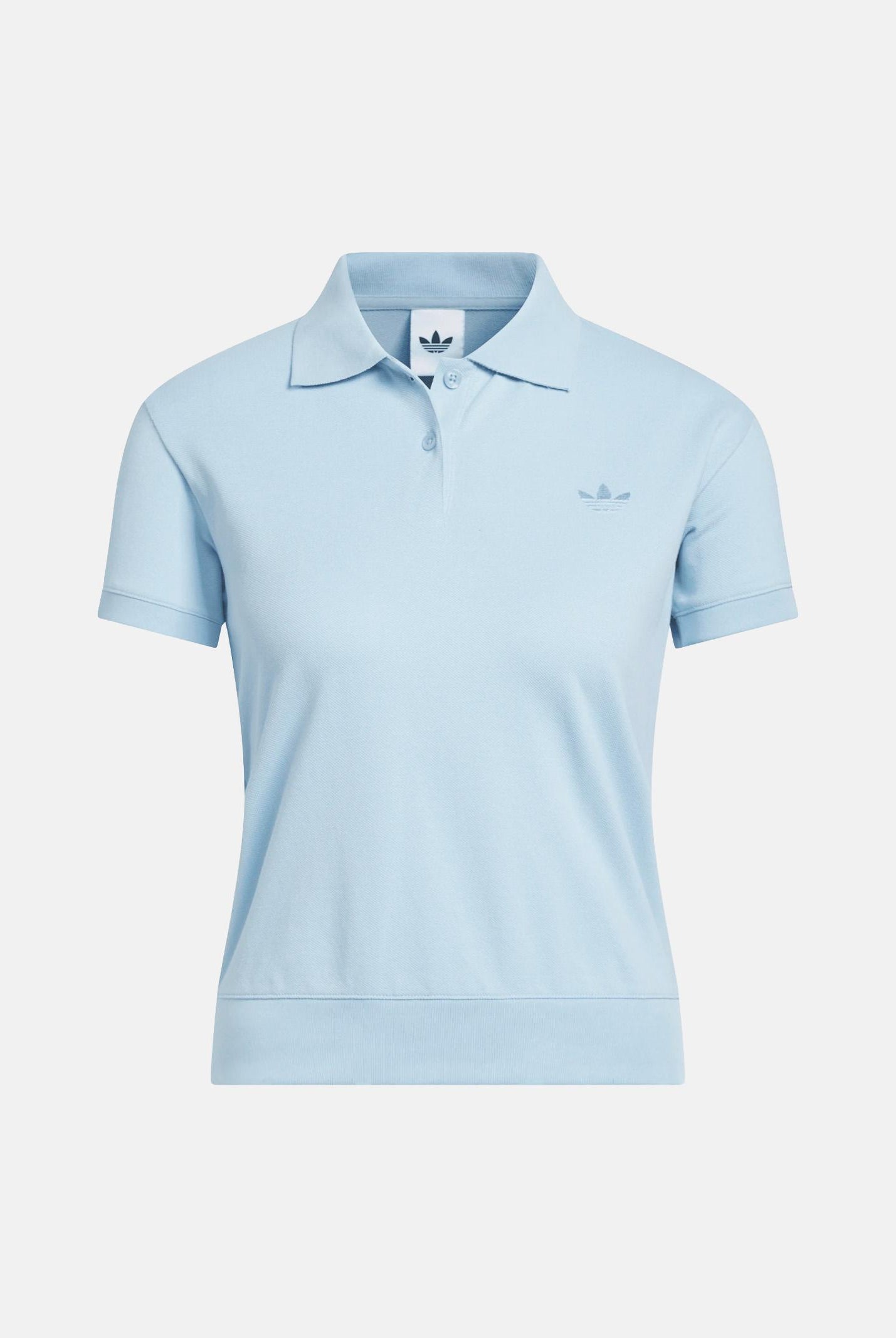 ADIDAS ORIGINALS Polo a manica corta azzurro chiaro da donna KT7992 . ADIDAS ORIGINALS