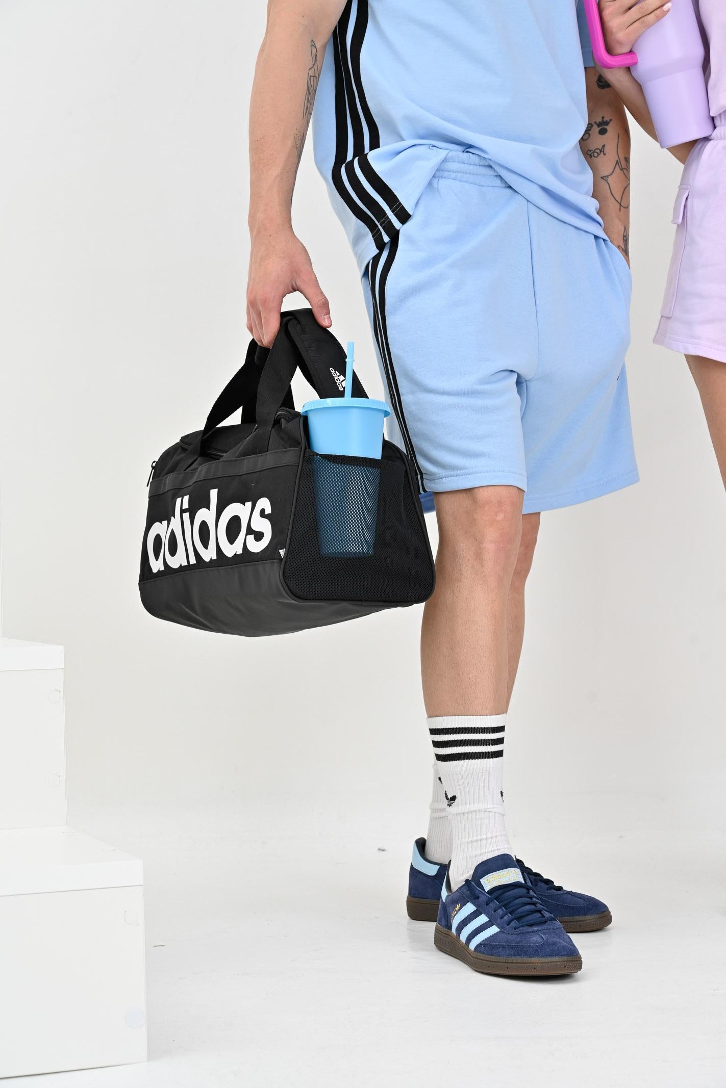 ADIDAS PERFORMANCE Shorts sportivo Train Essentials Piqué 3-Stripes azzurro da uomo JW1890 . ADIDAS PERFORMANCE