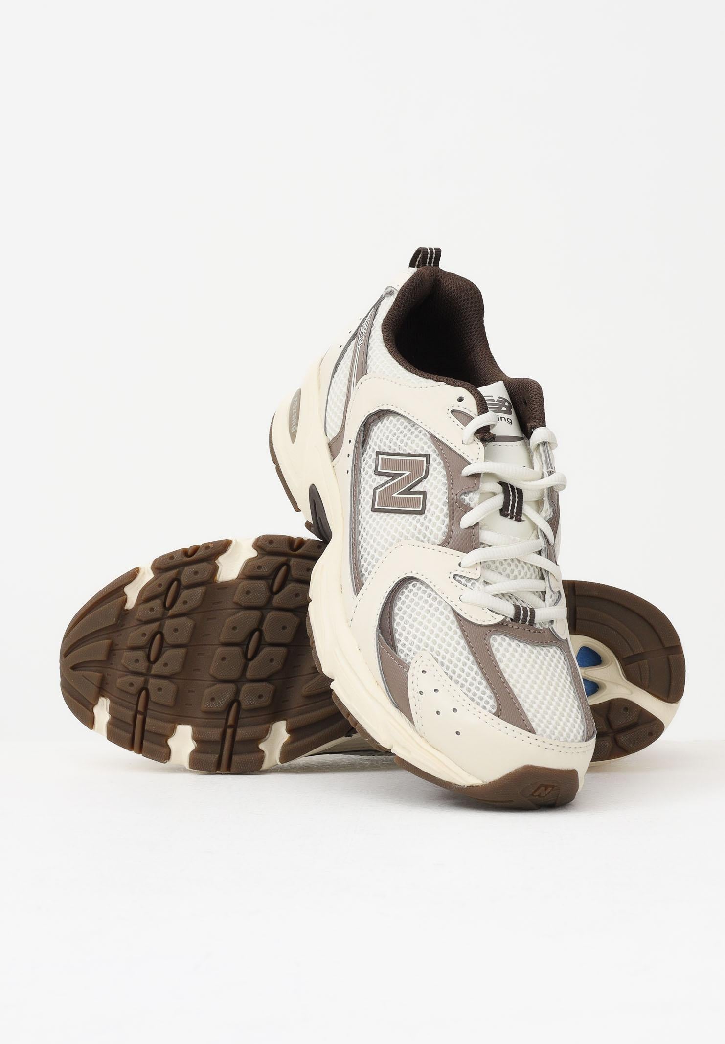 NEW BALANCE Sneakers 530 panna e marrone da uomo MR530ASM . NEW BALANCE