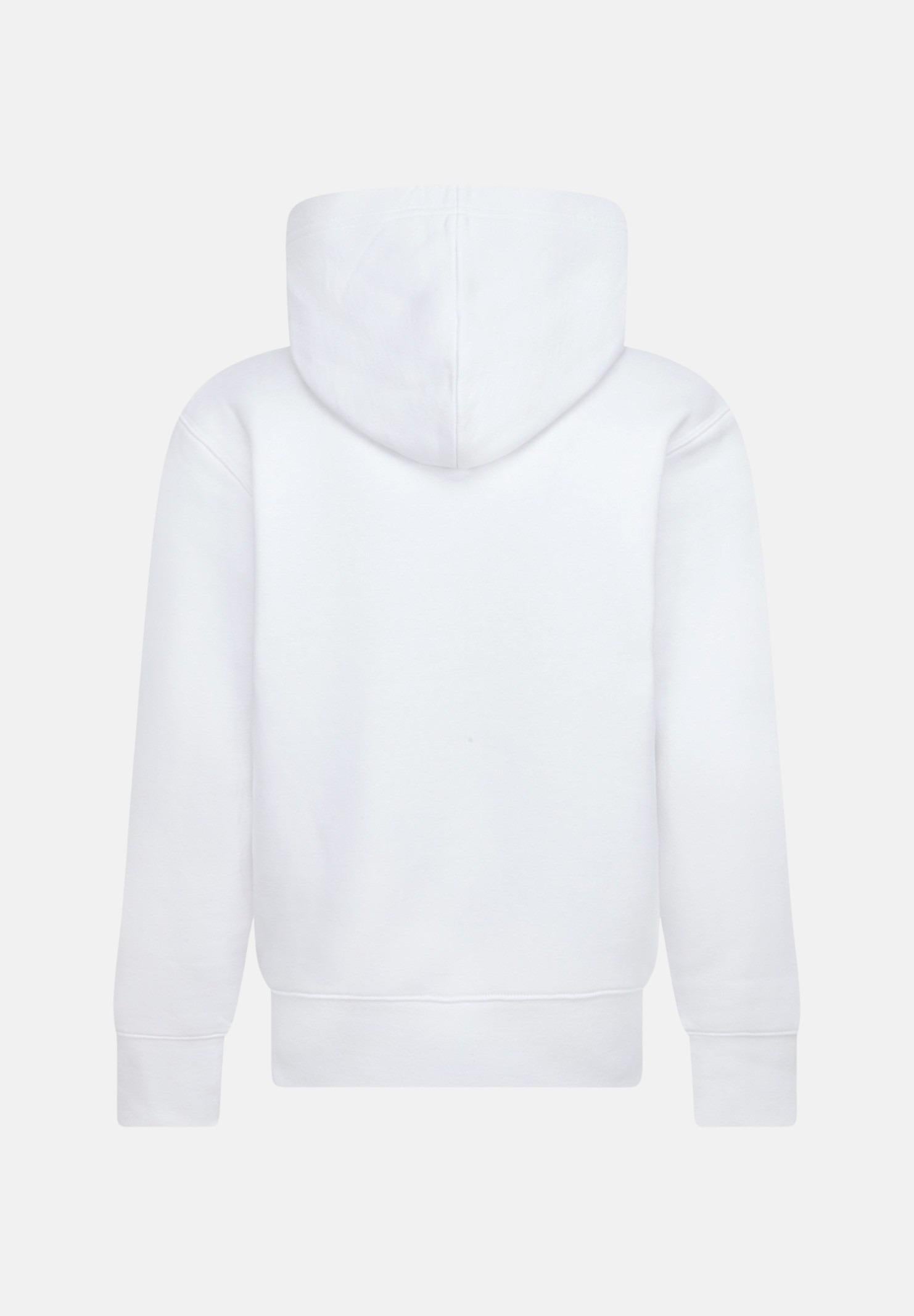 JORDAN Felpa con cappuccio BROOKLIN FT bianca per bambino e bambina 95F121 001 JORDAN