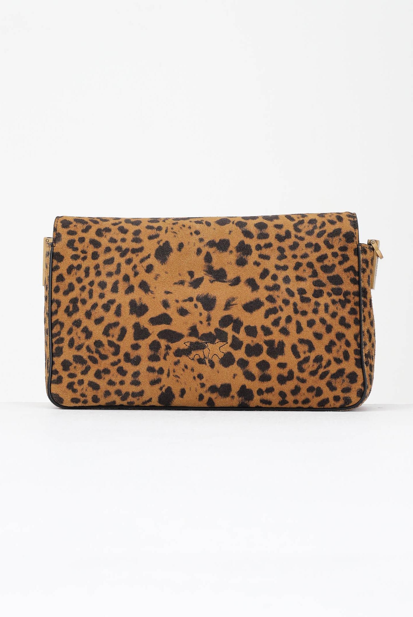 PINKO Borsa a tracolla Slouchy cammello da donna in Suede Leopardato 106244A32A M35Q PINKO