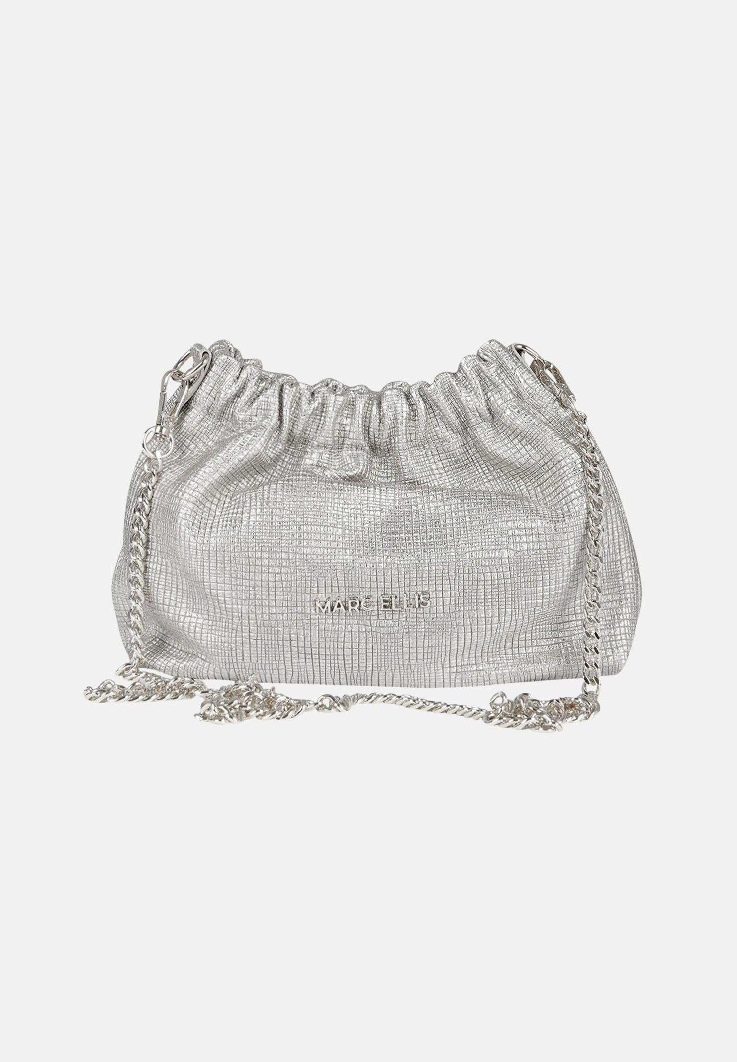 MARC ELLIS Borsa a tracolla Helena Suede argento da donna HELENA-SUEDE-RF SI MARC ELLIS
