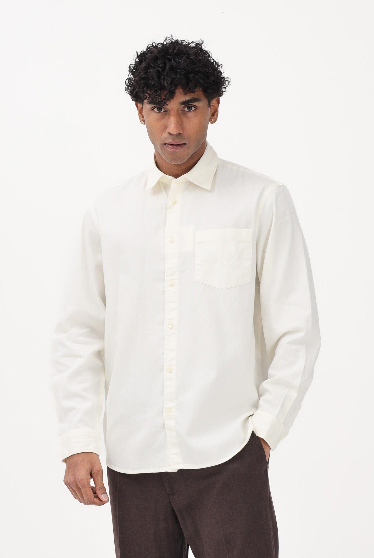 SELECTED HOMME Camicia a manica lunga panna da uomo 16097482 EC SELECTED HOMME