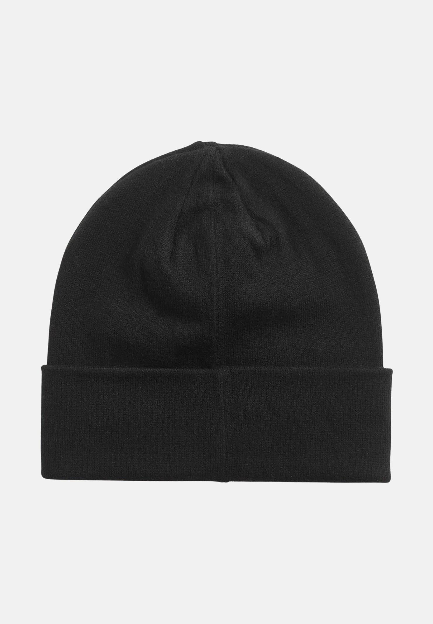 LYLE&SCOTT berretto nero per uomo e donna in maglia con logo HE2313A Z865 LYLE & SCOTT