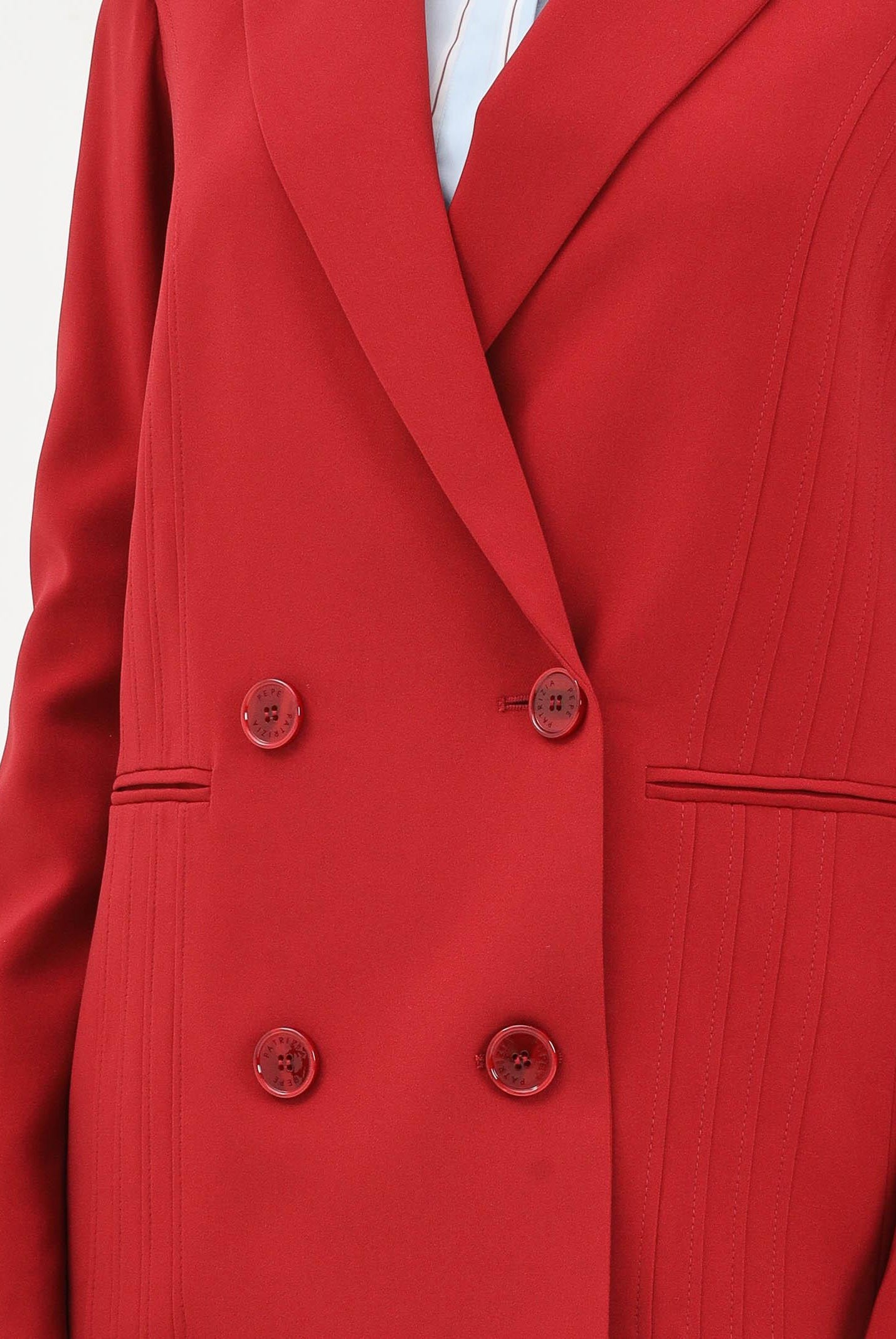PATRIZIA PEPE Giacca doppiopetto rossa da donna 8S0554A6F5 R862 PATRIZIA PEPE