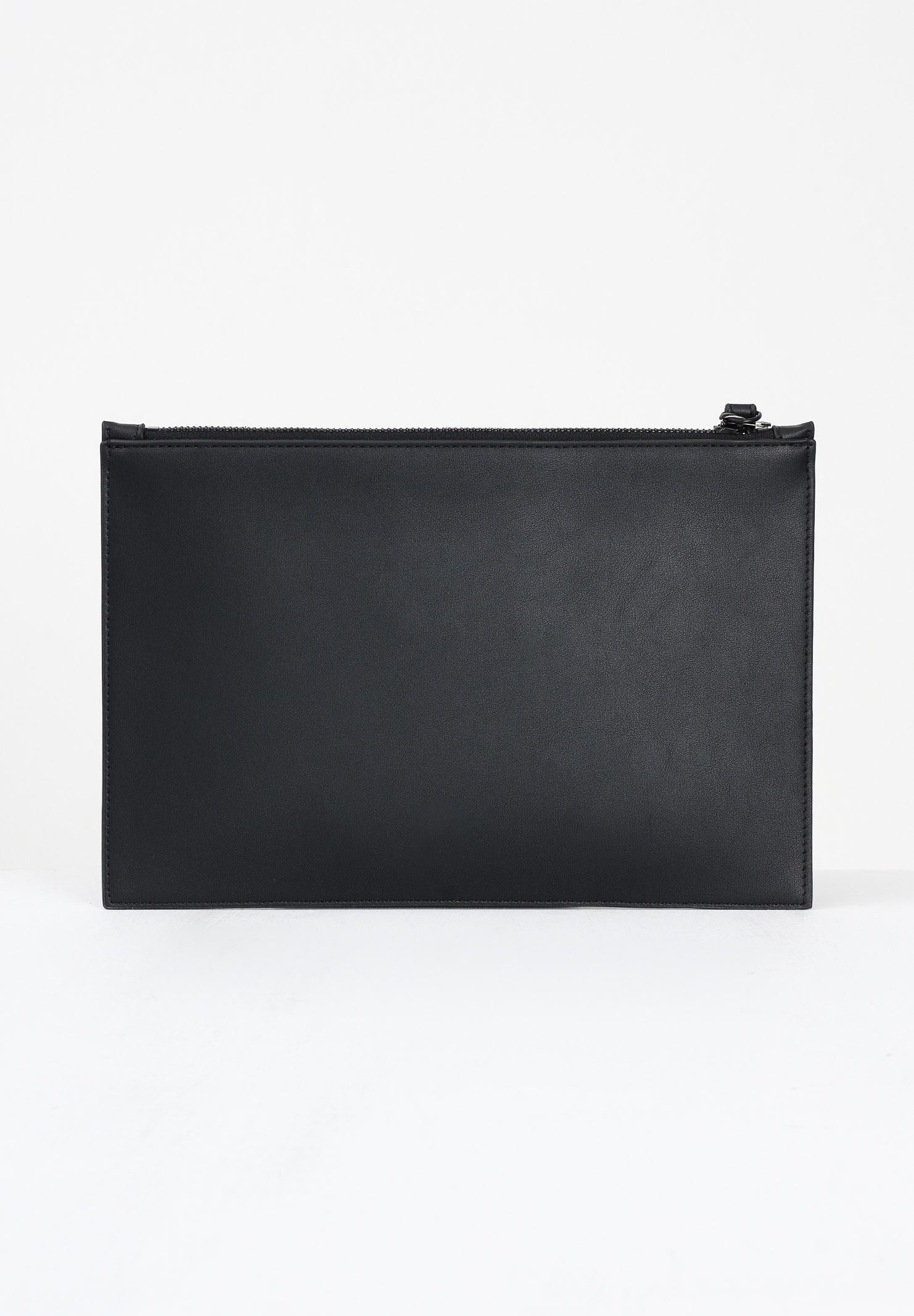 MARCELO BURLON COUNTY OF MILAN Pochette a mano nera per uomo e donna con stampa COMAF250135 MARCELO BURLON COUNTY OF MILAN