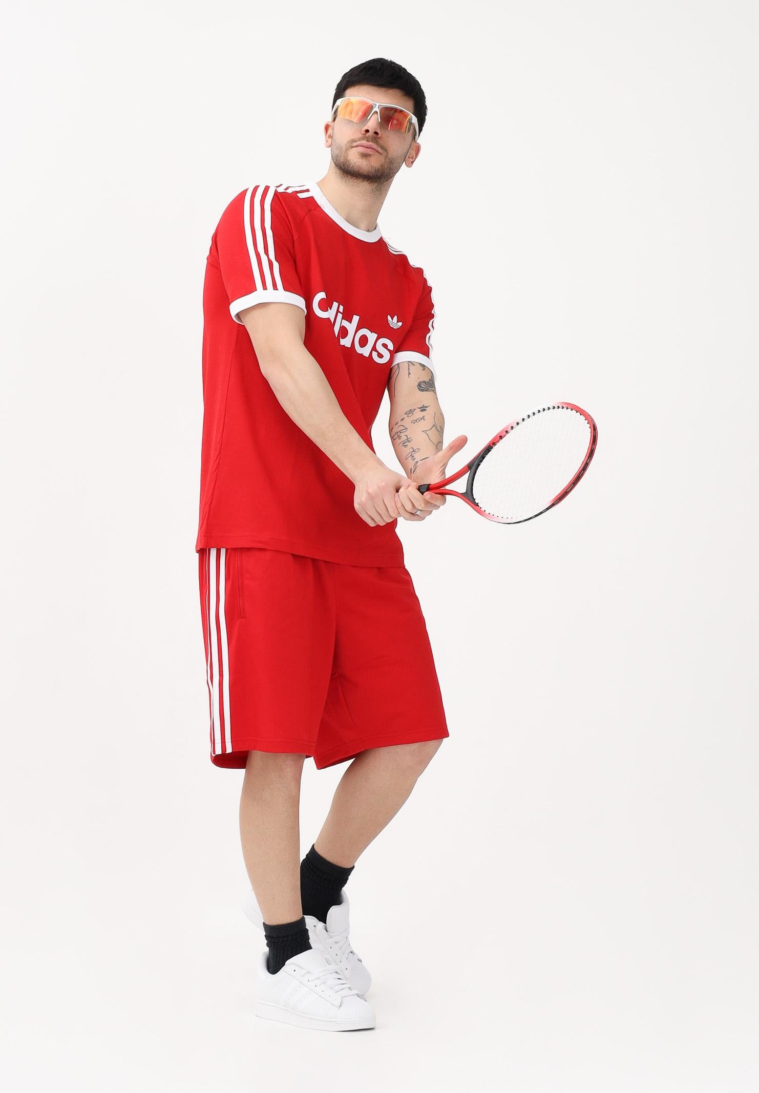 ADIDAS ORIGINALS Shorts sportivo Firebird rosso da uomo KE1377 . ADIDAS ORIGINALS