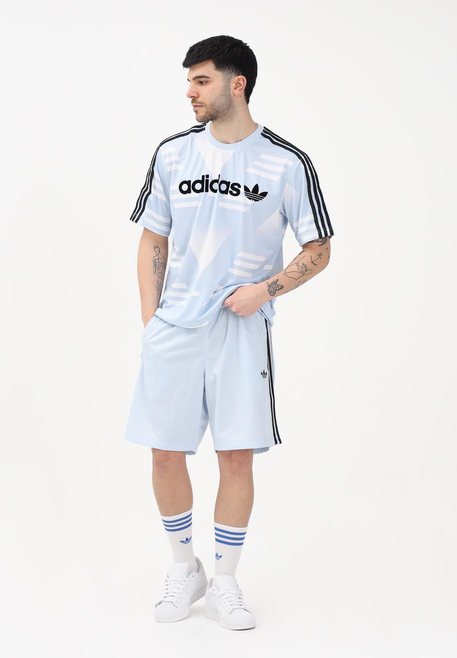 ADIDAS ORIGINALS Shorts sportivo FIREBIRD celeste da uomo KD0443 . ADIDAS ORIGINALS