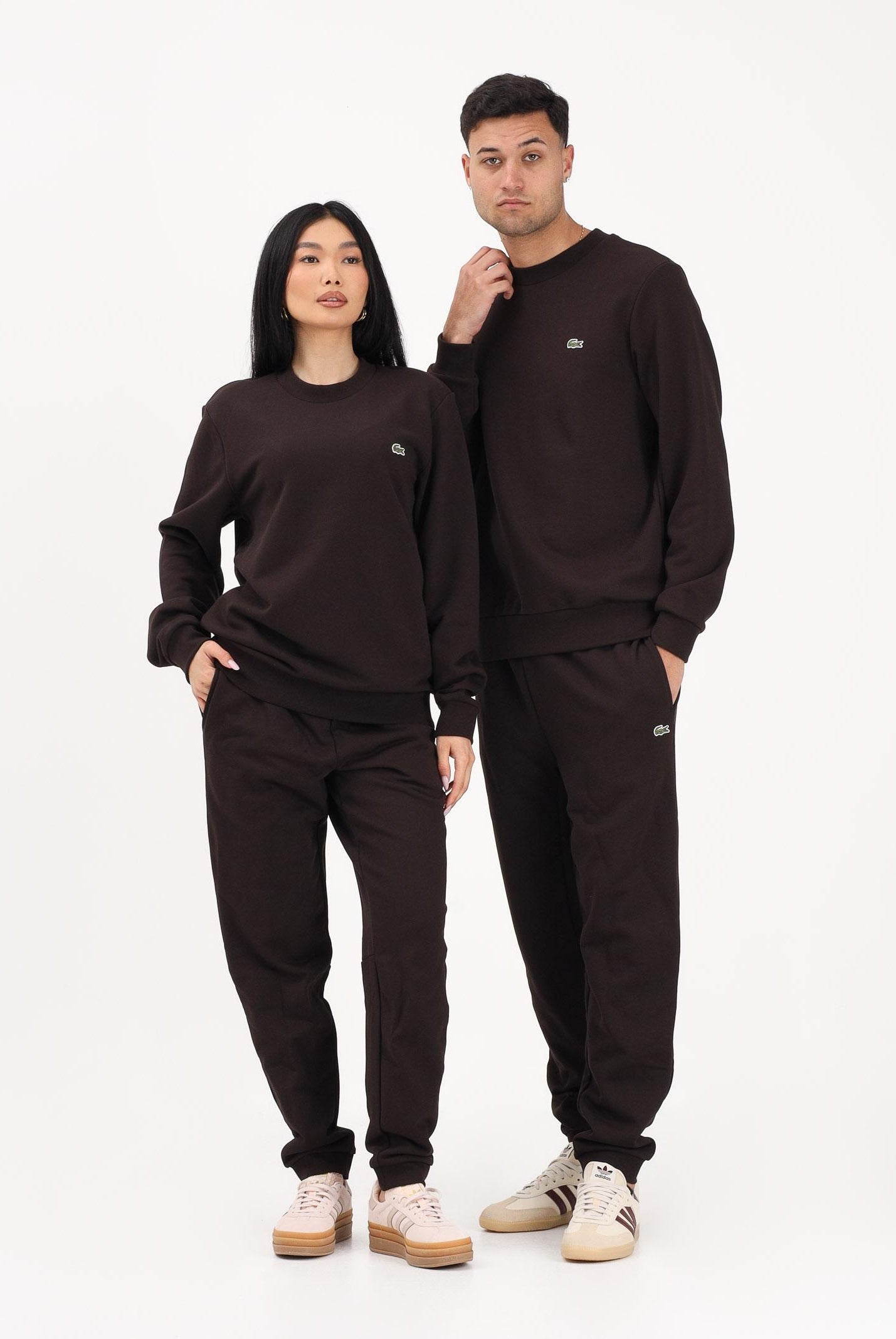 LACOSTE Pantalone sportivo marrone per uomo e donna con logo XH9833 3LA LACOSTE