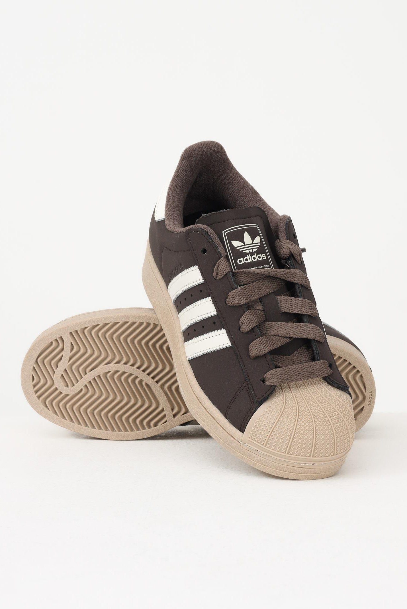 ADIDAS ORIGINALS Sneakers SUPERSTAR II marroni per uomo e donna KJ4545 . ADIDAS ORIGINALS